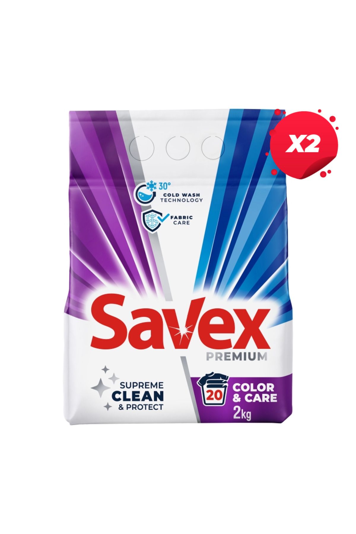 SAVEX X2 - Detergent De Rufe Savex Automat 2kg Culoare Si Luminare - One Size