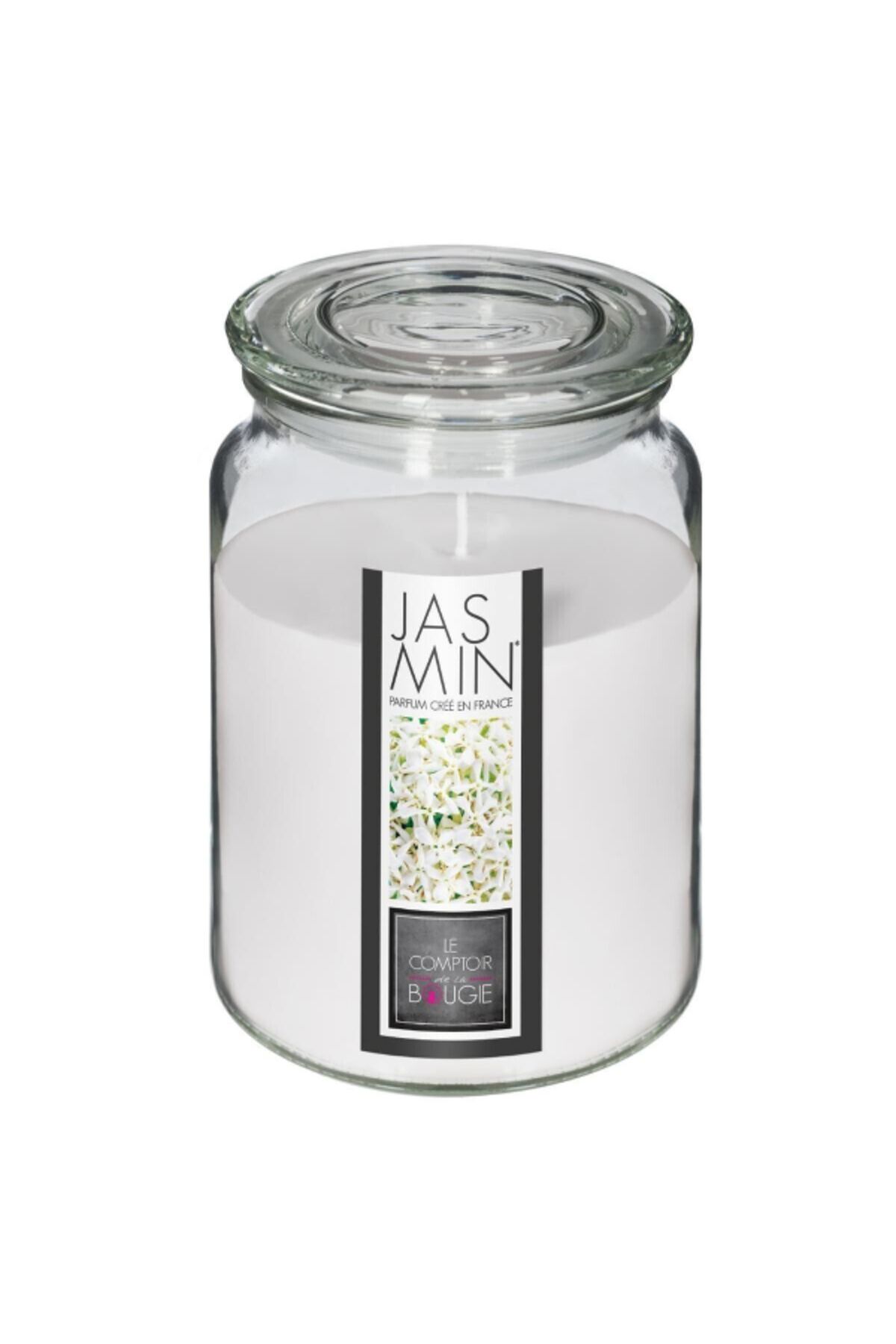 Atmosphera-Jasmine Fragrance Scented Glass Jar Candle 510g 1