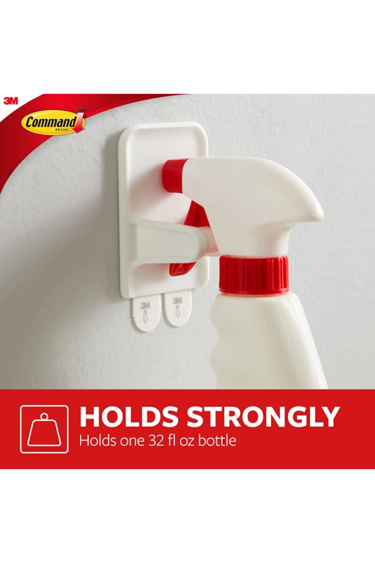 COMMAND-Spray Bottle Hanger with 2 Straps 2