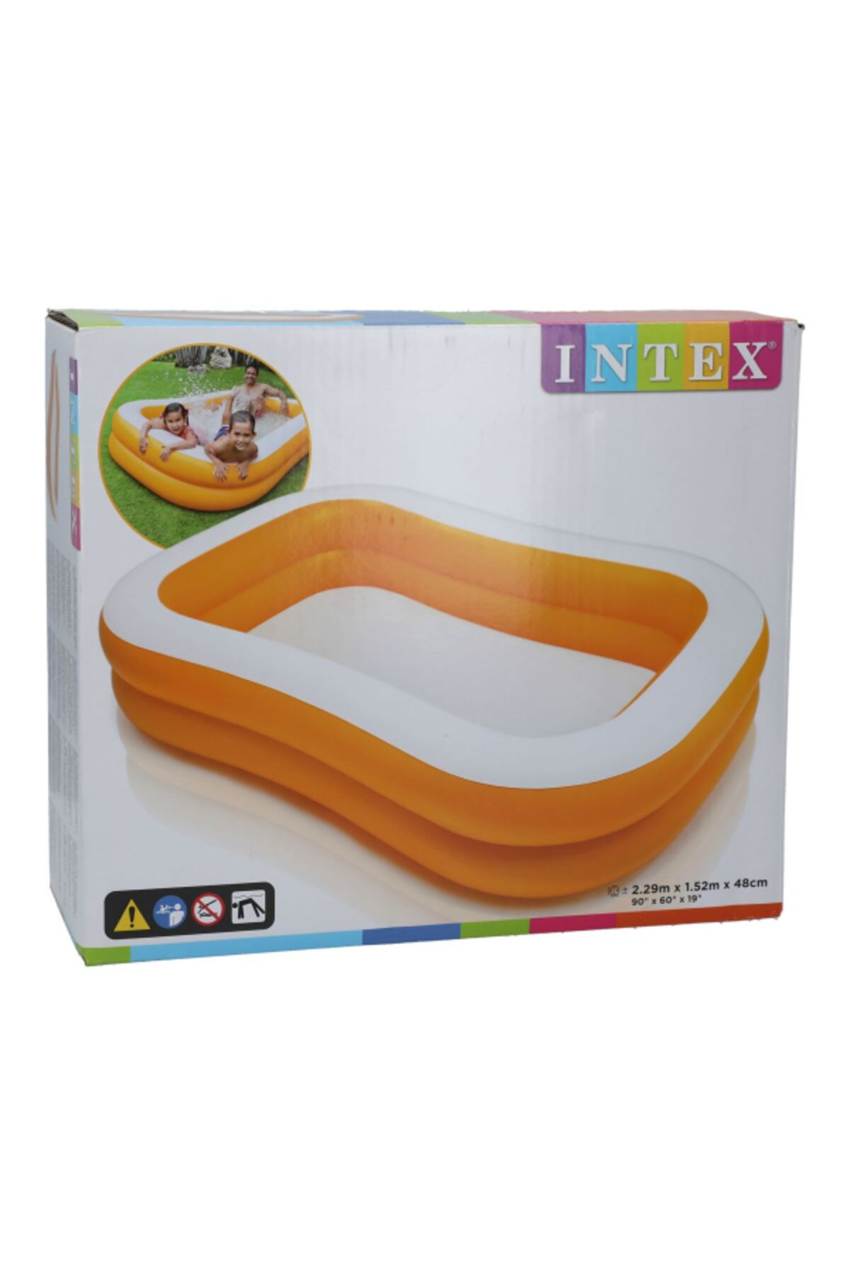 Intex-Durable Rectangular Inflatable Kiddie Swimming Pool 3