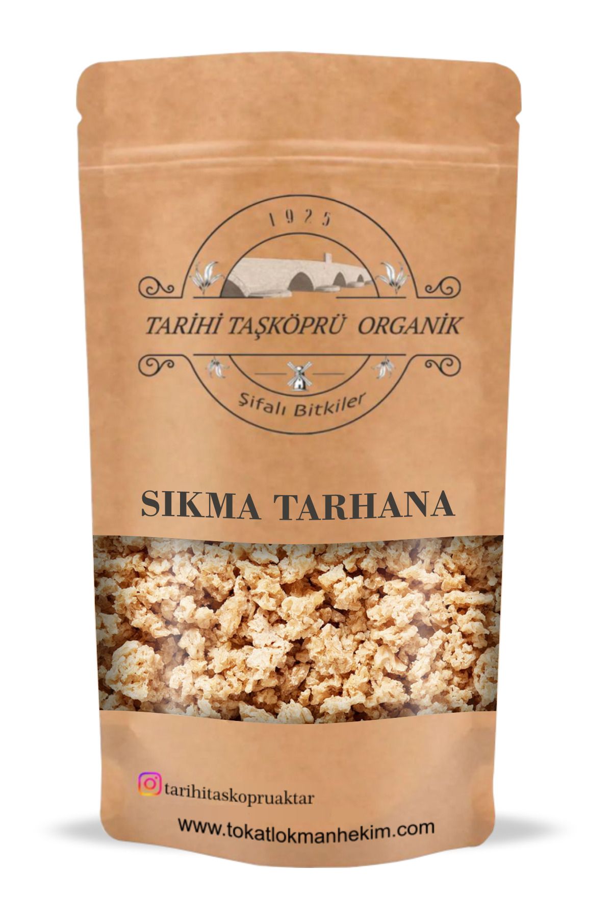 Tarihi Taşköprü Organik Sıkma Tarhana - Maraş Tarhanası 100 Gr