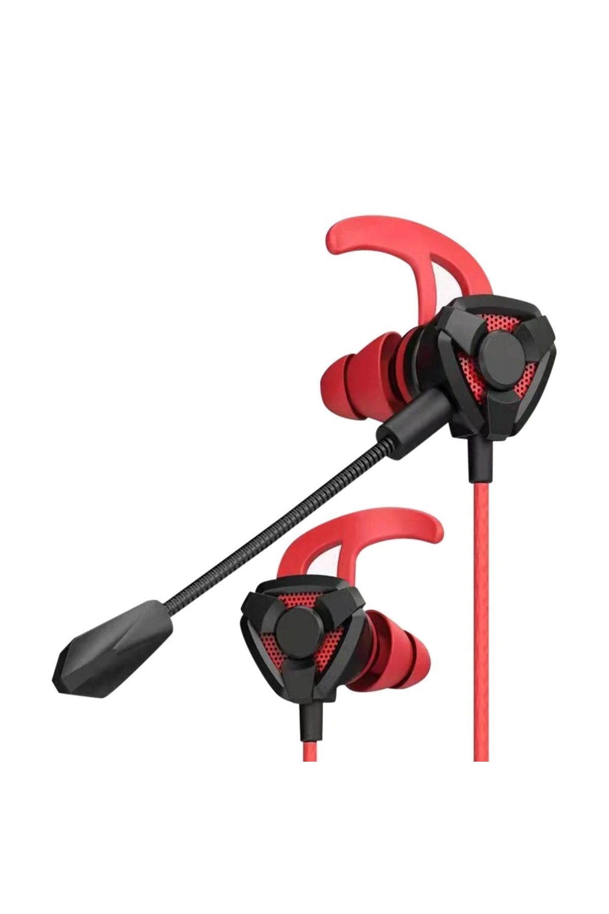 VenaliaStore Profesyonel Gaming Kulaklık Çift Mikrofonlu Kristal Netliğinde Ses Dayanıklı Kulak İçi Silikonlu
