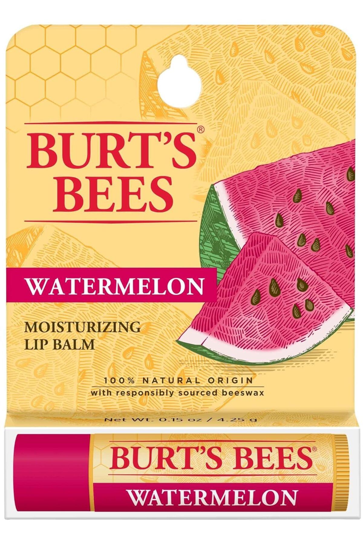 Burt's Bees Lip Balm Watermelon (Renklendirici İçermez) 4.25 gr