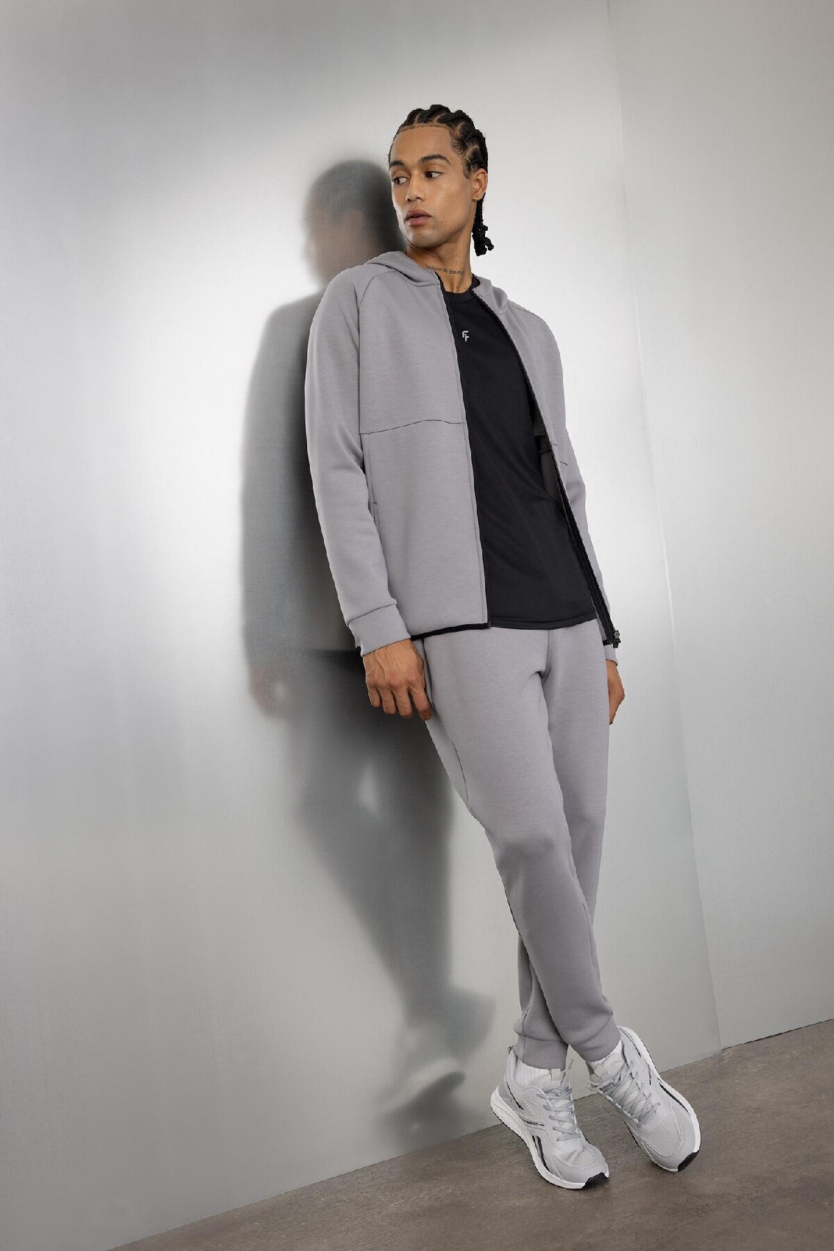 DeFacto-Fit Slim Fit Slim Fit με κουκούλα Skuba Diver Φούτερ με φερμουάρ A6956ax24au 2