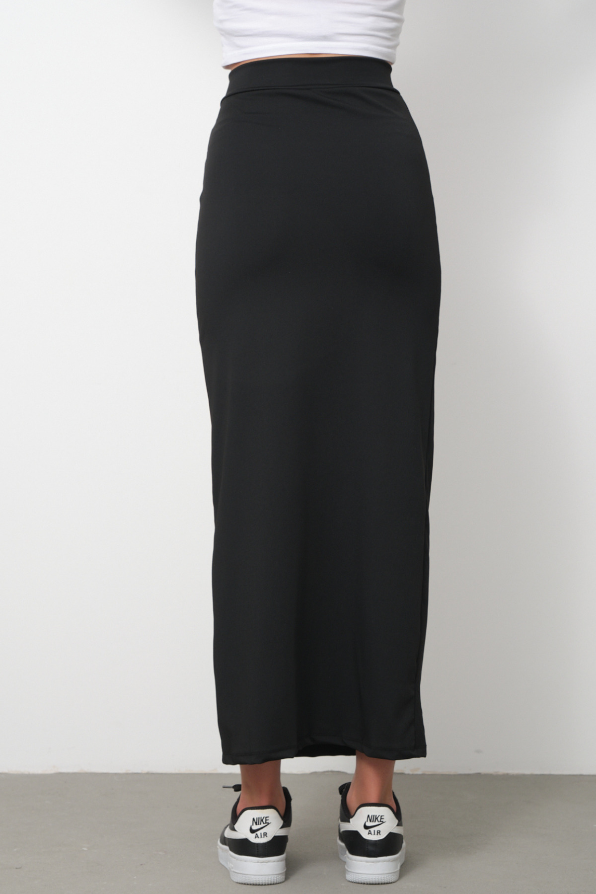 mrmpro  Kalem Etek Uzun Spor Siyah Esnek Dalgıç Kumaş Toparlayıcı Korse Kemer Boy 96 Cm - Görsel 3