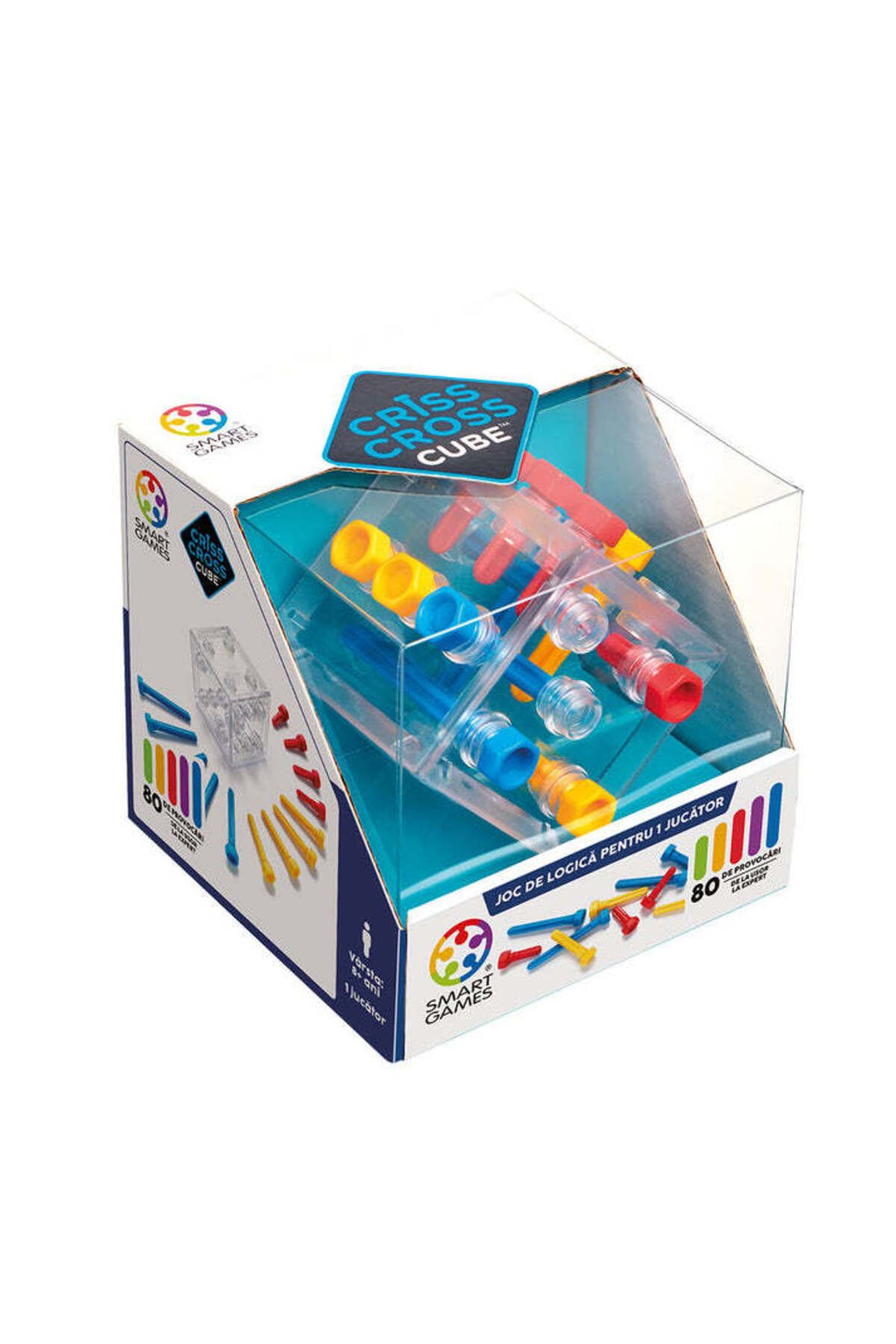 Smart Games-- Criss Cross Cube, logic game with 80 challenges, 8+ years, English edition 1