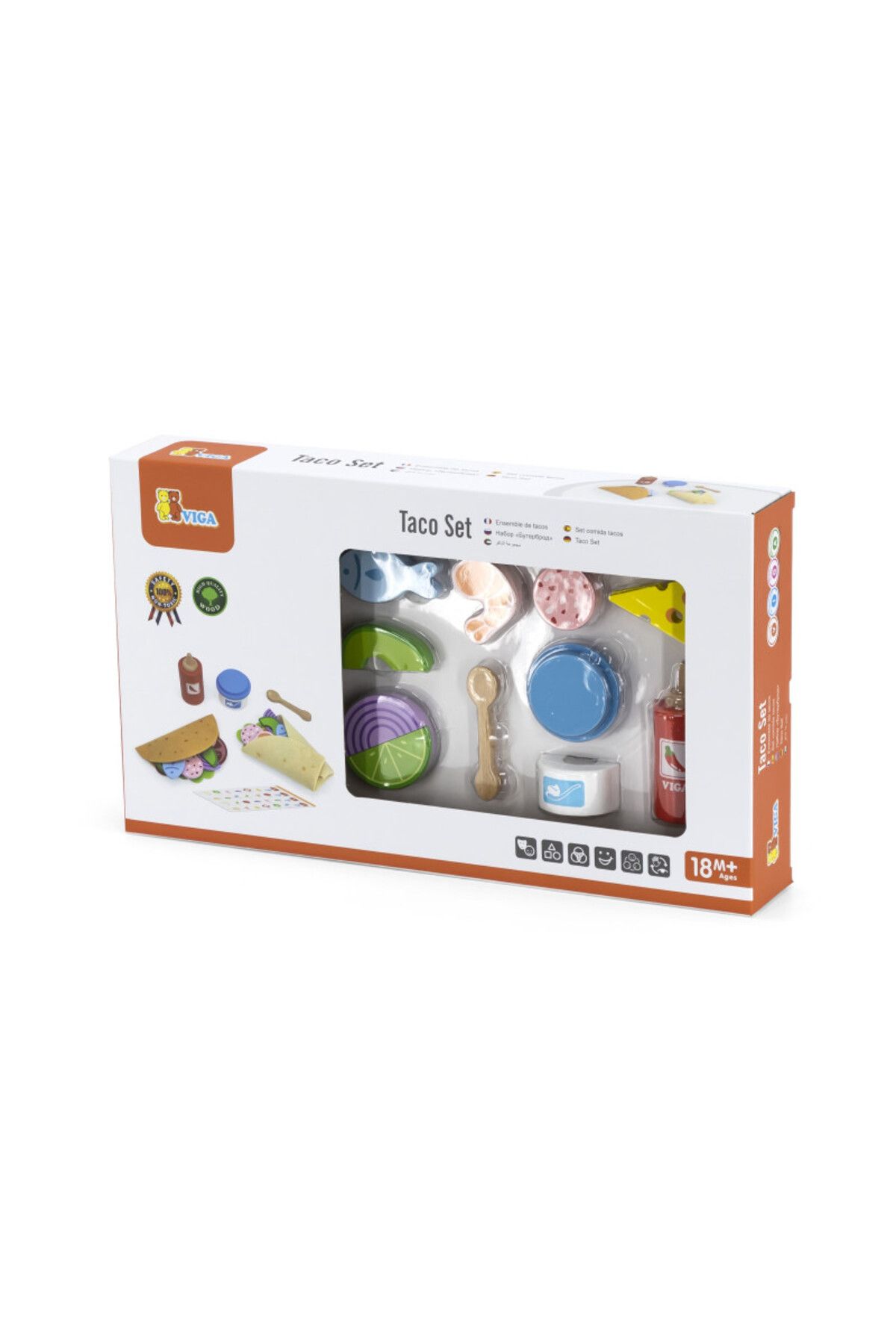 Viga Set Taco Din Lemn, Viga - One Size