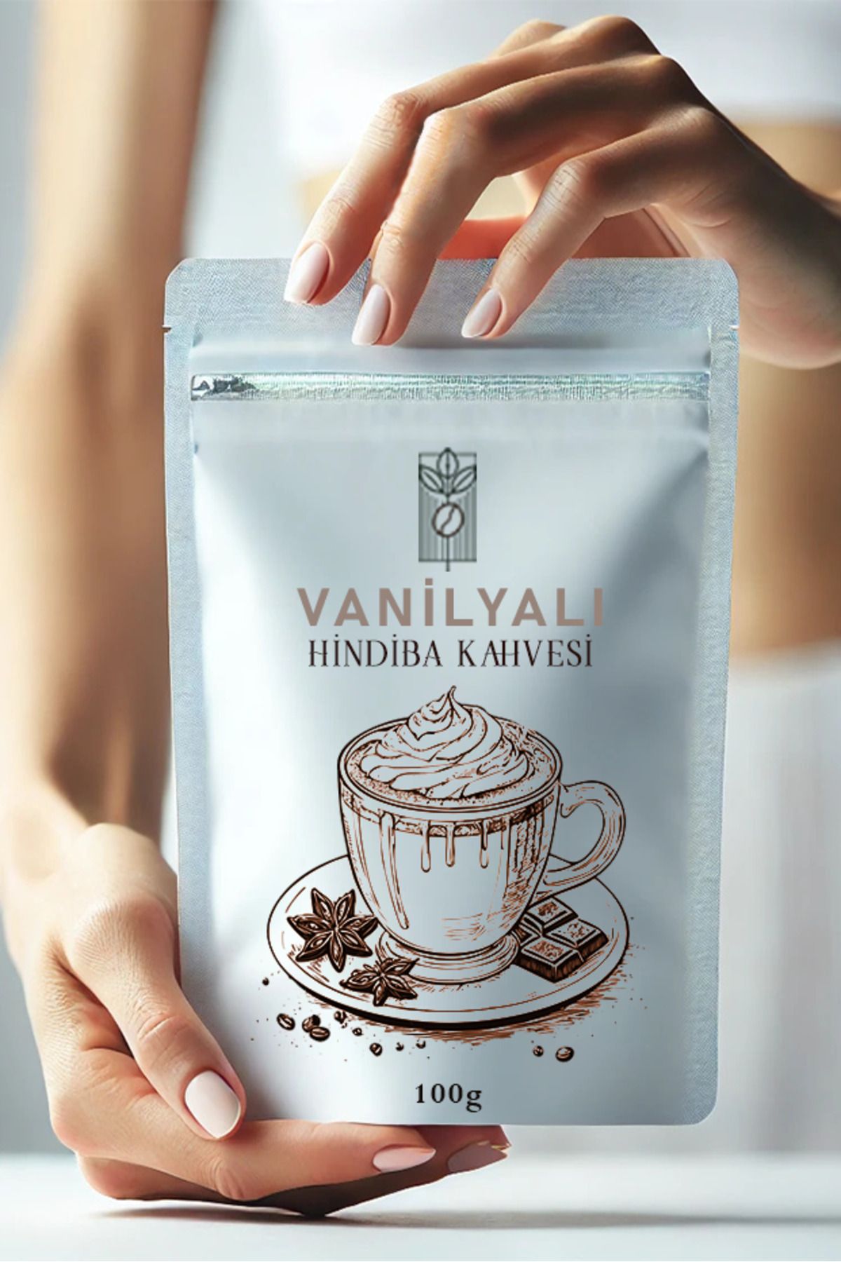 Vanilya Aromalı Hindiba Detox Kahvesi 100g, Vanilla Flavored Chicory Detox Coffee