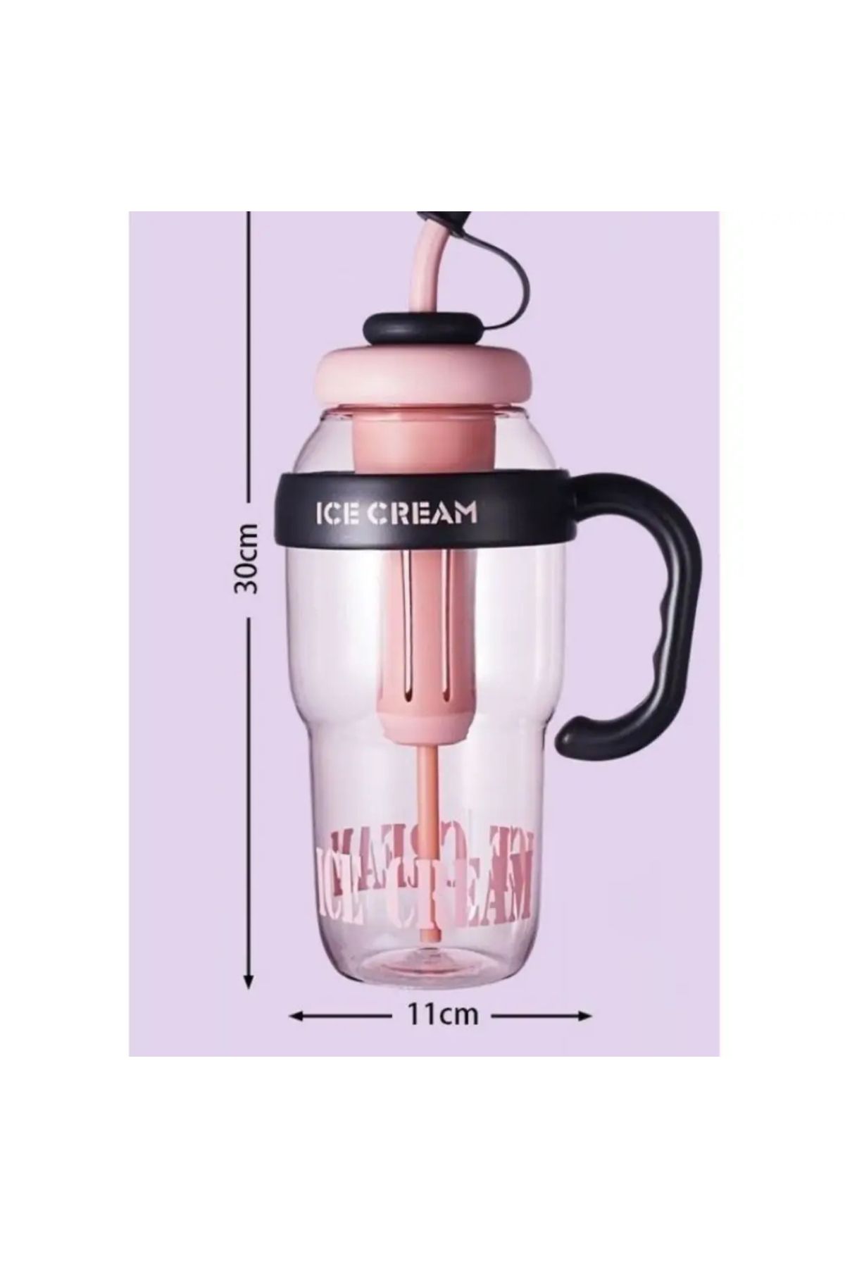 Getmaxxx-Ice Bottle - Flask with Straw 2