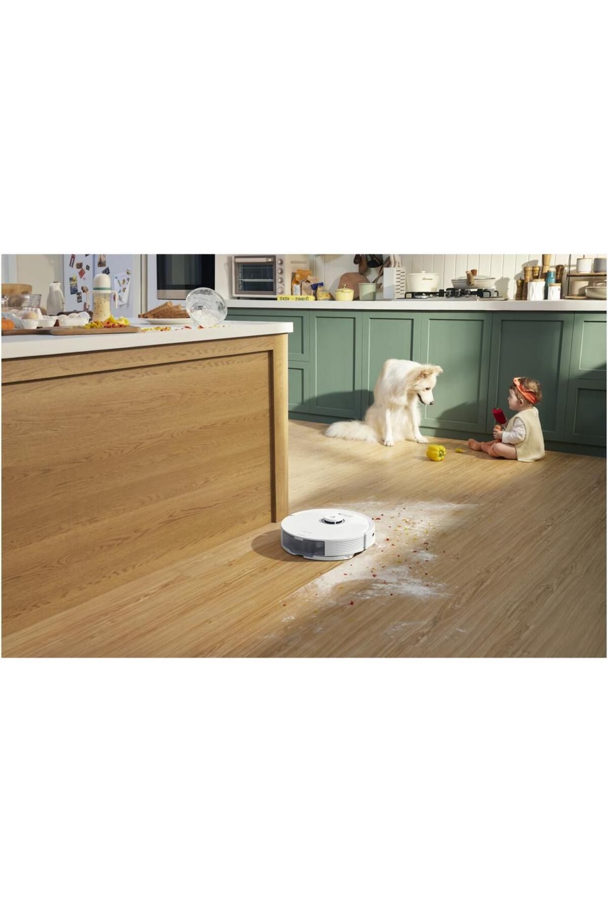 Roborock-Aspirator robot Roborock Q8 Max+, aspirator&mop&statie inteligenta de golire automata, 59W, LiDAR 14