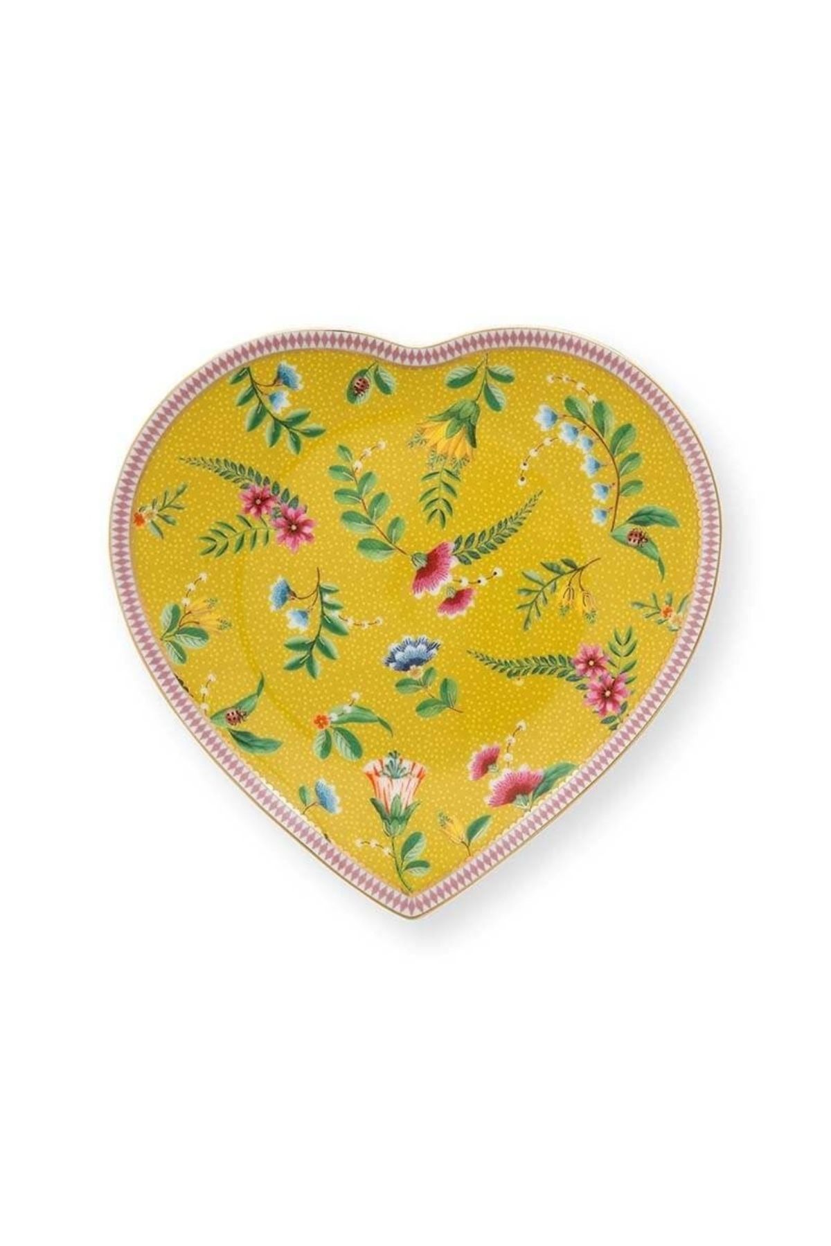 Pip Studio-Set of 2 plates, heart shape, Pip Studio, Yellow, 21.5 cm, La Majorelle collection 3