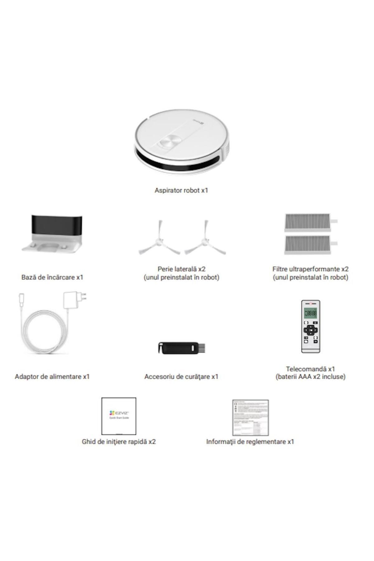 EZVIZ-Aspirator Robot EZVIZ Vacuum RC3, 30 W, 0.8 L (Alb) 6