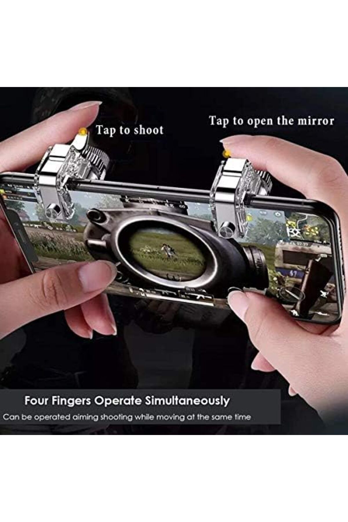 Generic-PUBG Mobile Game Fire Button Aim Key Smart phone Gaming Trigger L1 R1 Shooter Controller 3
