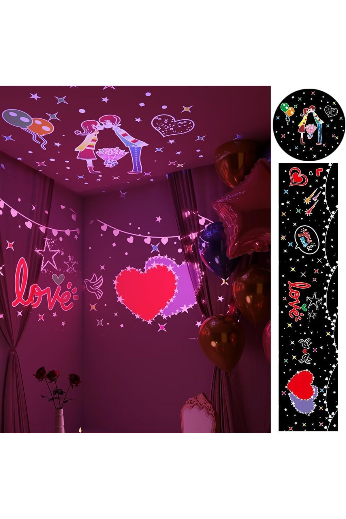 COOYA-Star Projector, with Timer & Remote Control, 360°Rotatable USB Rechargeable Sound Machine 7