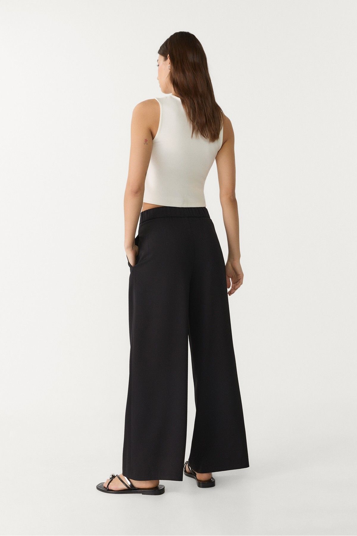 Stradivarius-Smart culottes with darts 3