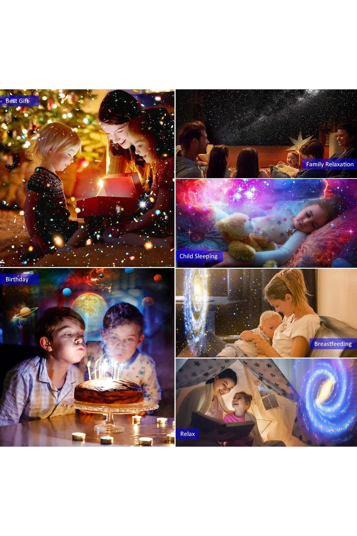 COOYA-Star Projector, Planetarium Projector for Bedroom with 4K Replaceable 13 Discs 360 Degree Rotation 5