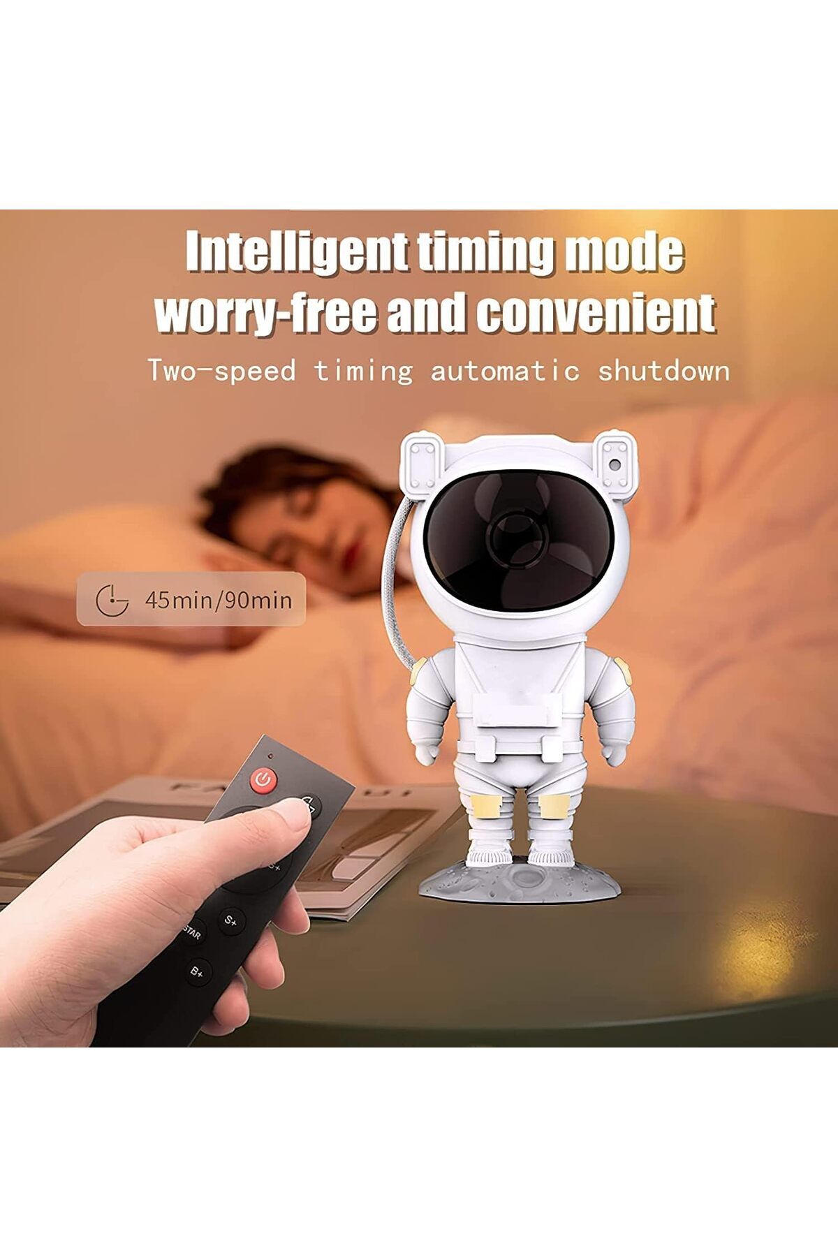 COOYA-Star Projector Night Light with Timer, Remote Control and 360°Adjustable Design 4