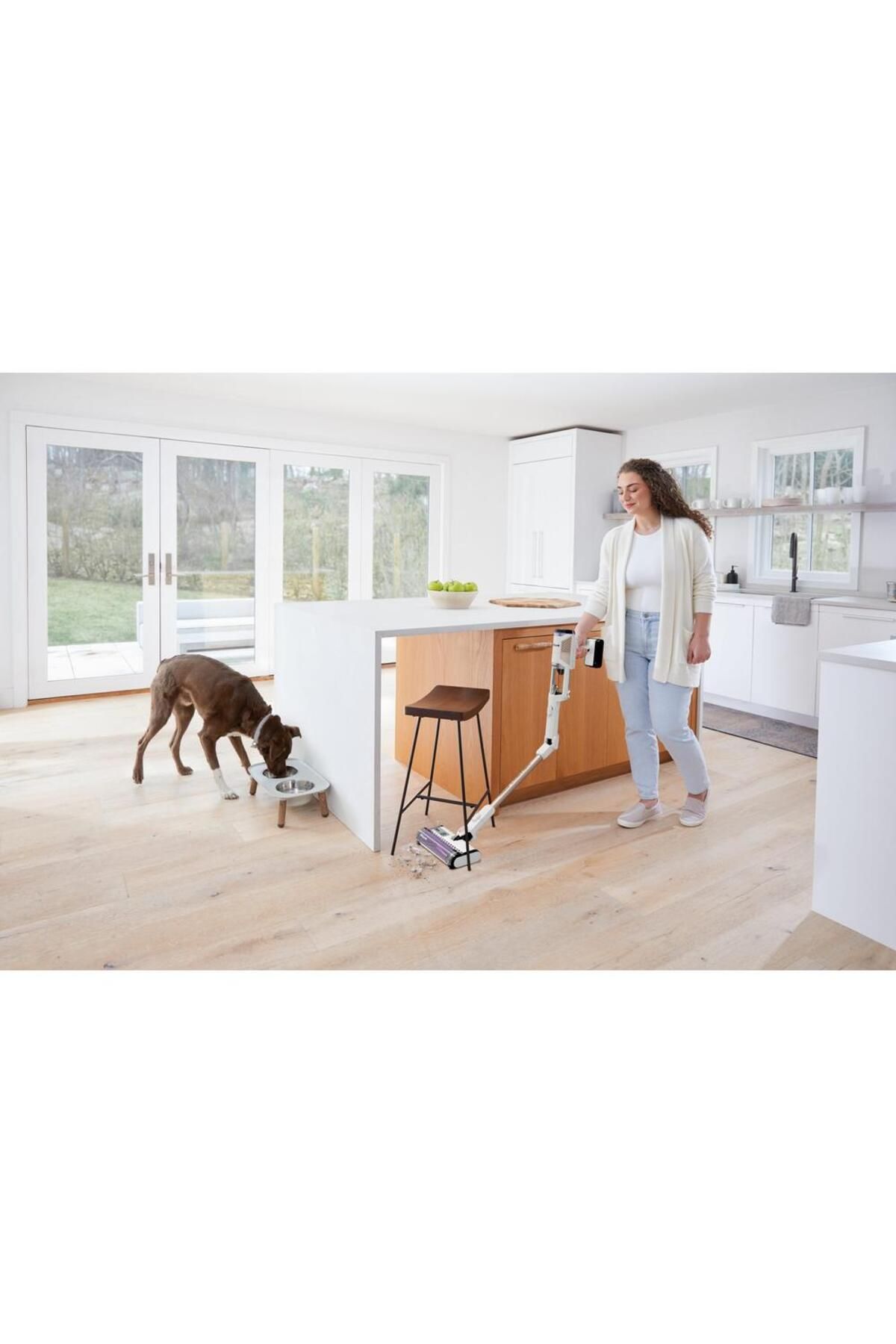 Shark-Aspirator vertical fara fir Shark Detect Pro Cordless Pet Vacuum (Alb/Argintiu) 7