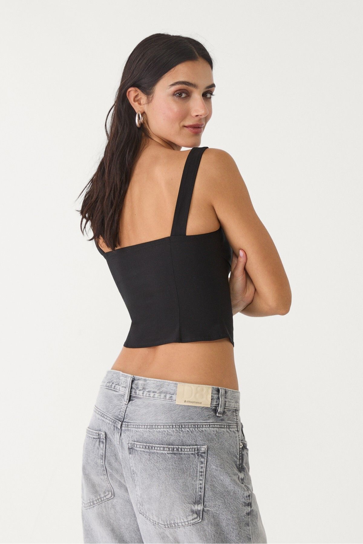 Stradivarius-Corset top with straps 3