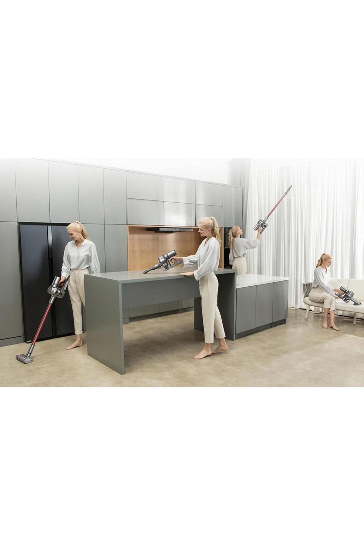 Dreame-Aspirator vertical Dreame V11, 25.2V, 450W, 25.000Pa, Rezervor 0.5, Autonomie 90 minute (Rosu) 7
