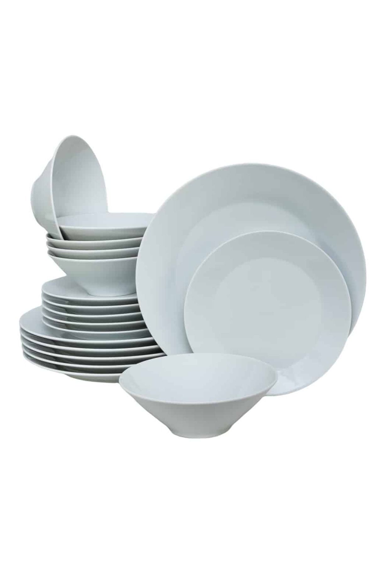 Cesiro Set Farfurii 18 Piese, Pentru 6 Persoane, North Pole, Cesiro, Alb, Portelan - One Size