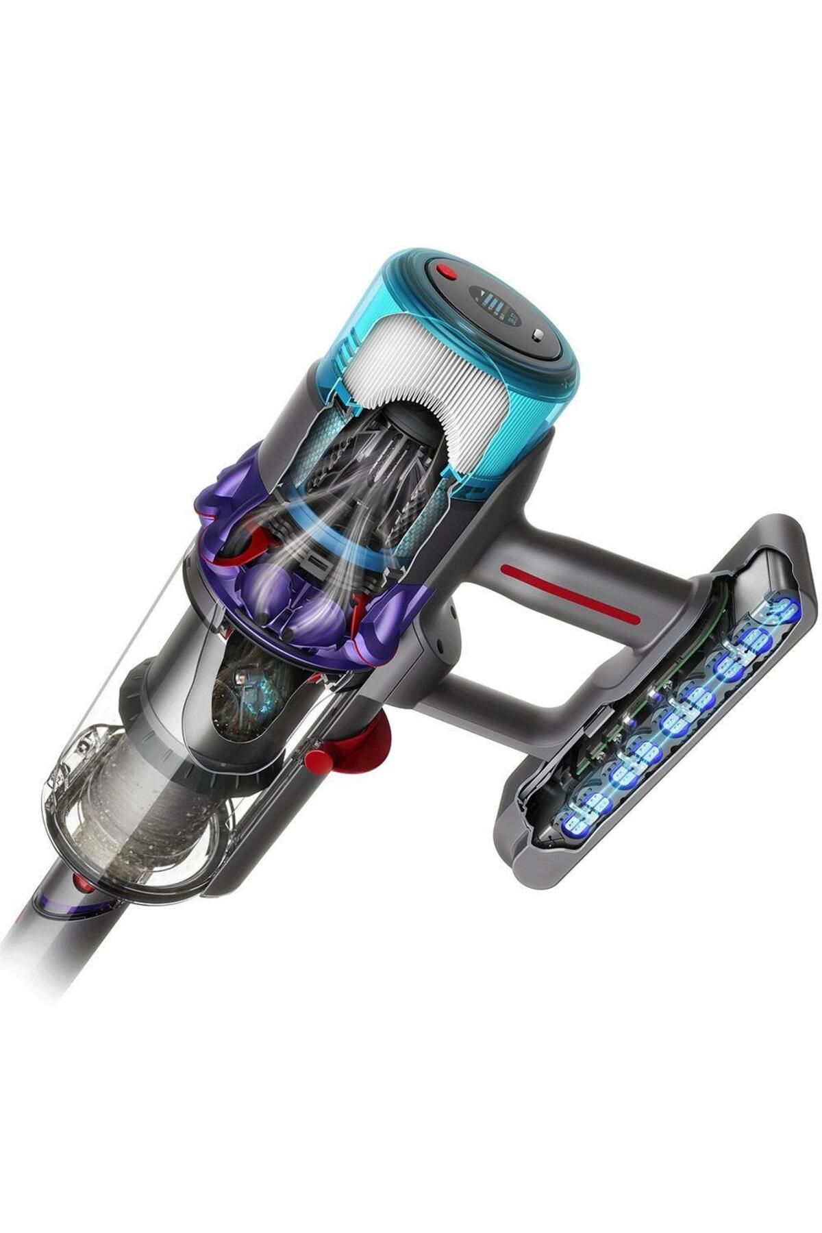 DYSON-Aspirator vertical Dyson Gen5 Detect Absolute, 752W, putere de aspirare 280 AW (Mov/Argintiu) 4