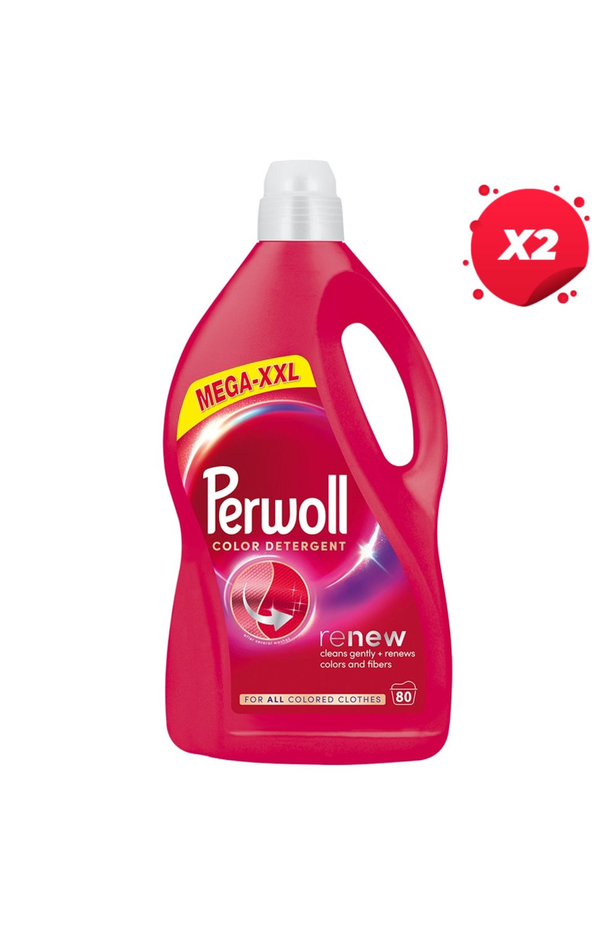 Perwoll X2 - Perwoll Detergent Lichid 4l Renew Color 80 Spălări - One Size
