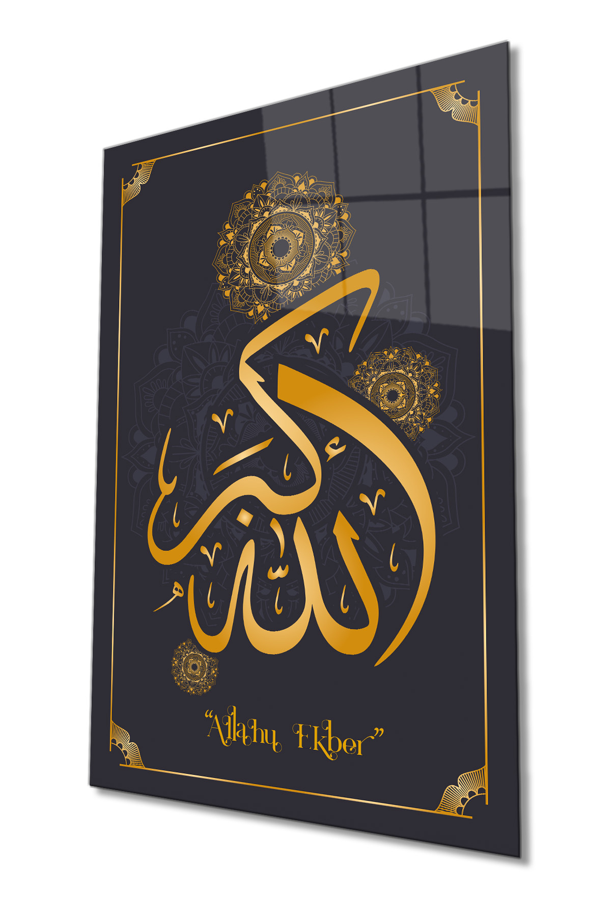 Allahu Ekber Cam Tablo