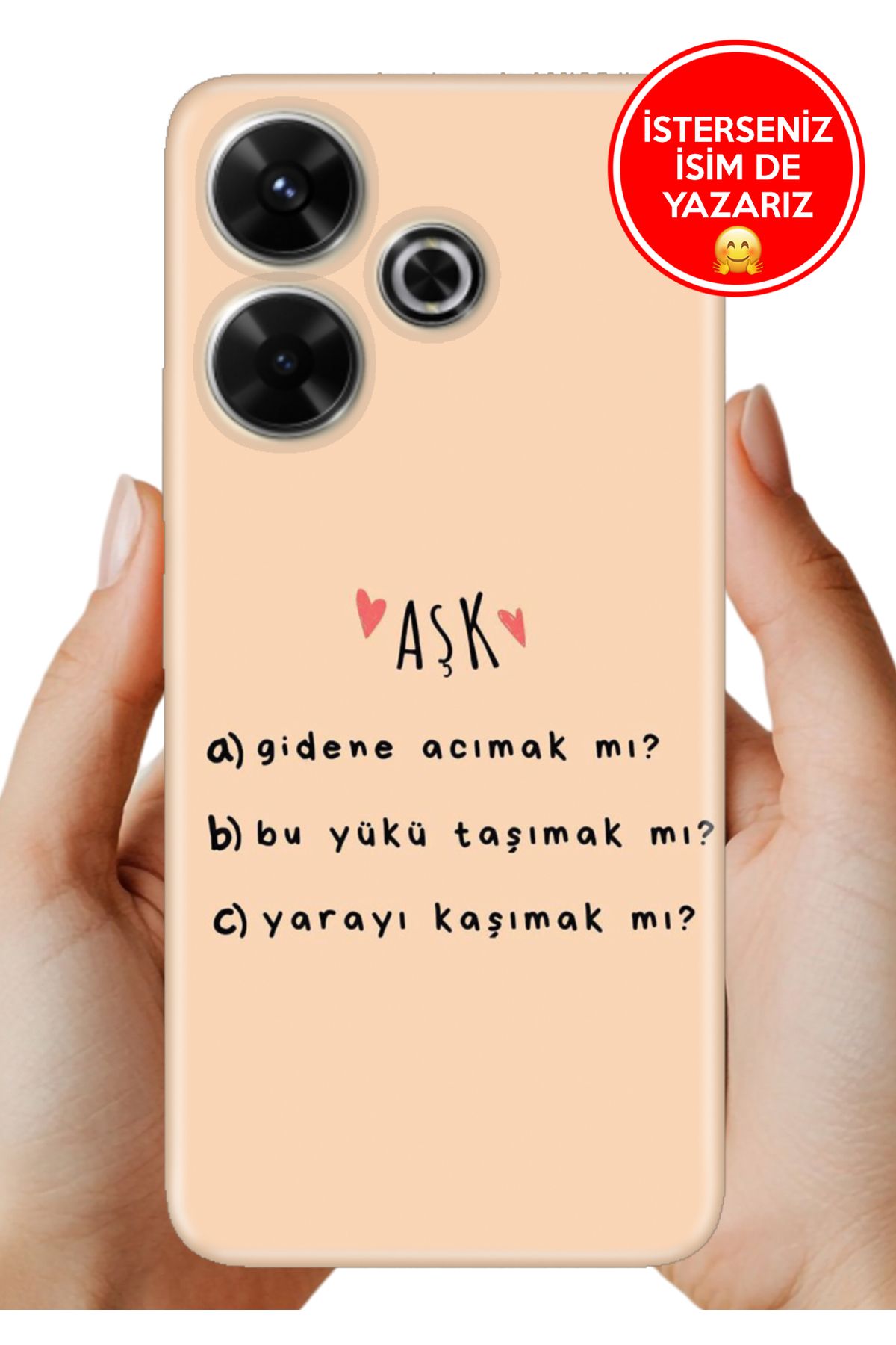Cekuonline Xiaomi Redmi 13 4G Kılıf Baskılı Life Style Kapak Silikon Aşk Tarifi