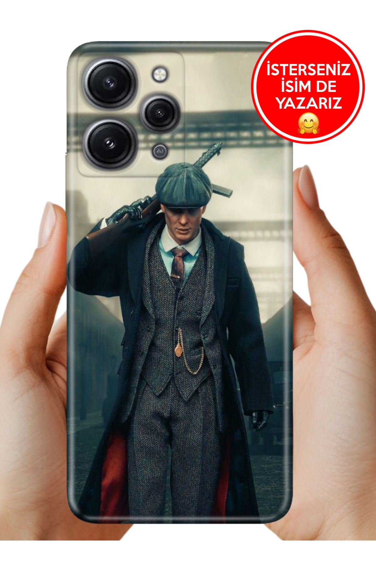 Cekuonline Xiaomi Redmi 12 Kılıf Baskılı Life Style Kapak Silikon TommyShelby