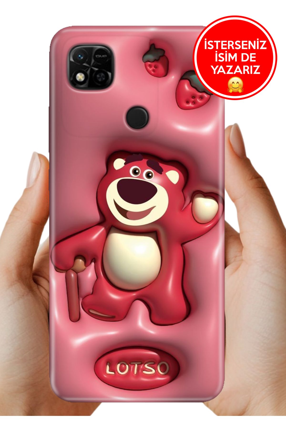 Cekuonline Xiaomi Redmi 10A uyumlu Kılıf Baskılı Life Style Kapak Silikon Lotso