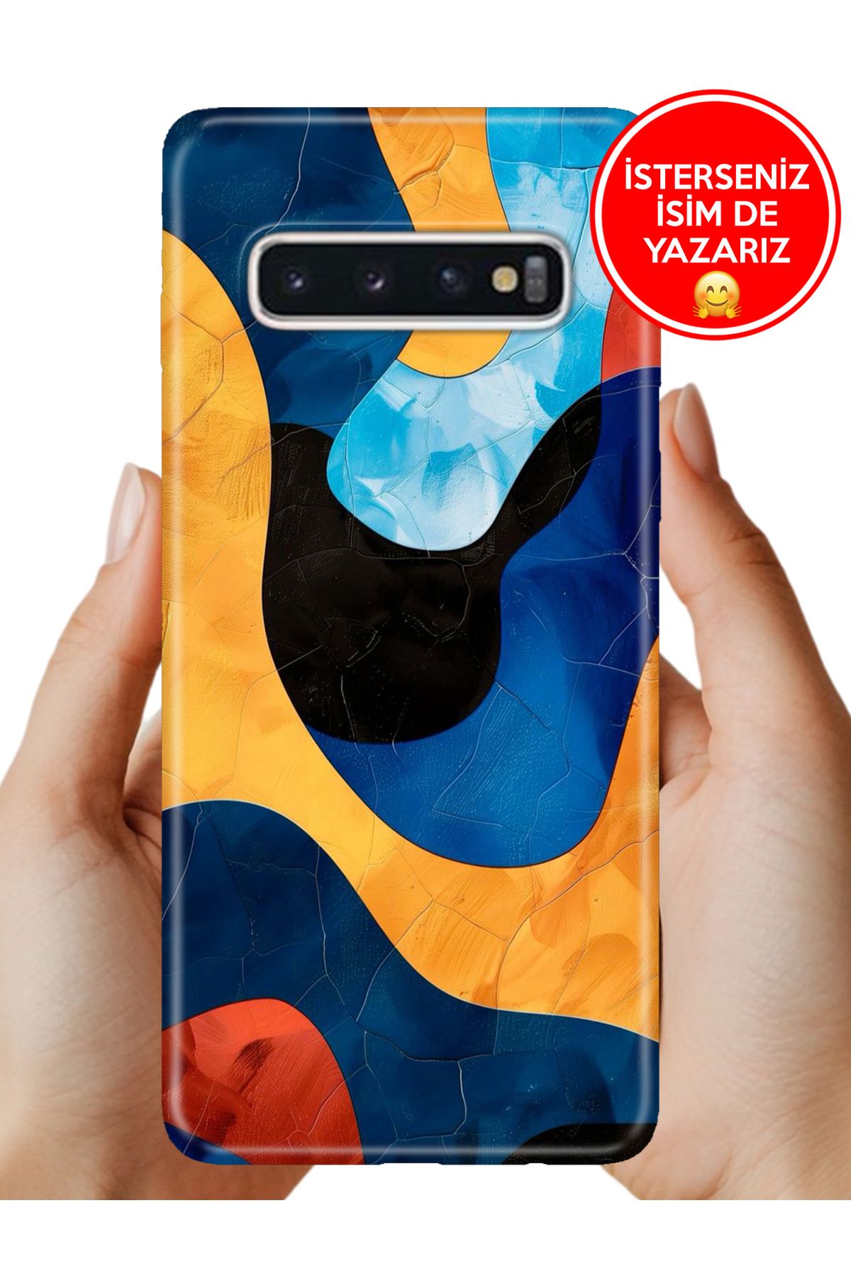 Cekuonline Samsung Galaxy S10+ Plus Kılıf Baskılı Life Style Kapak Silikon Boyama 8875