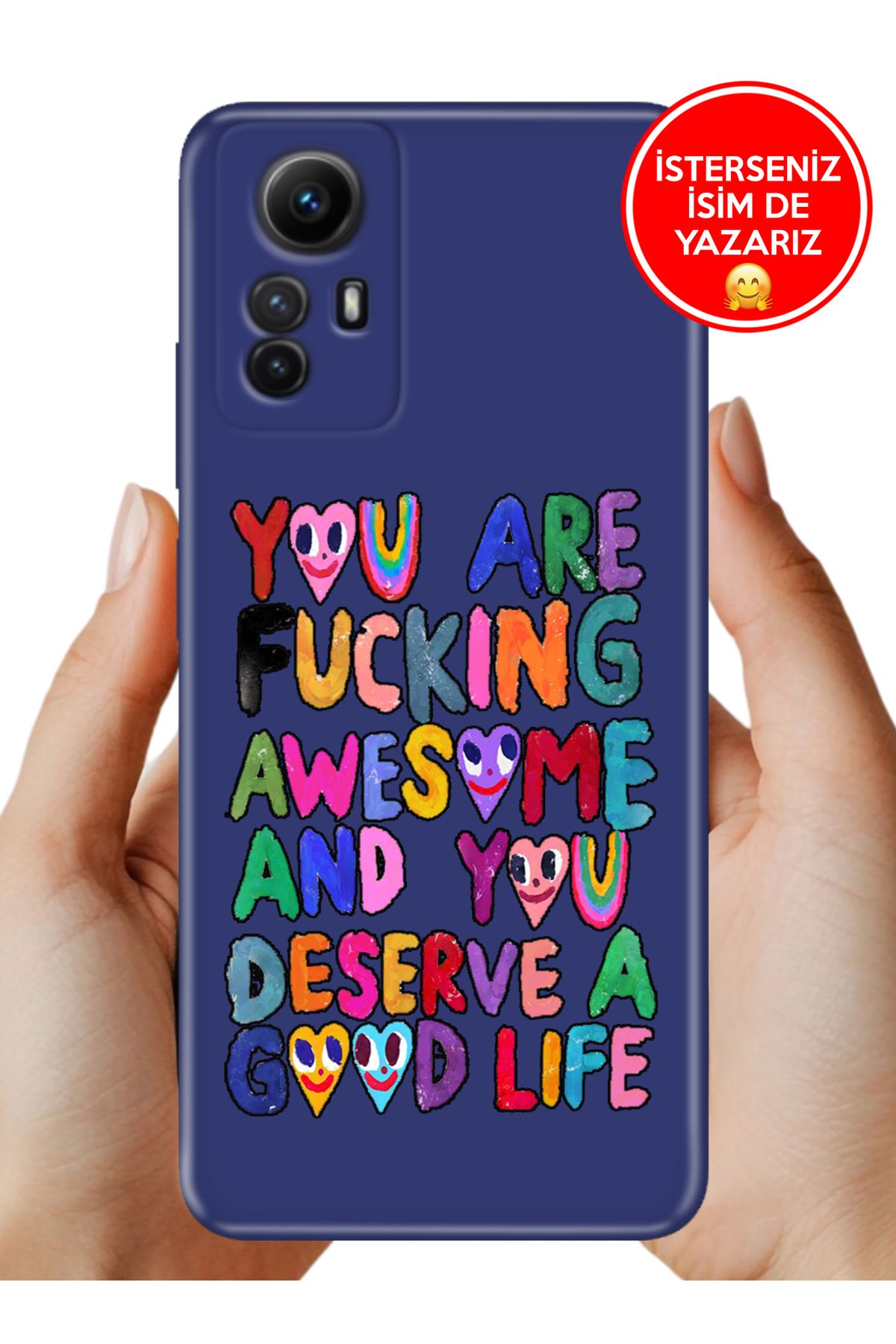 Cekuonline Xiaomi Redmi Note 12s Kılıf FullCover Resimli Desenli Silikon Deserve