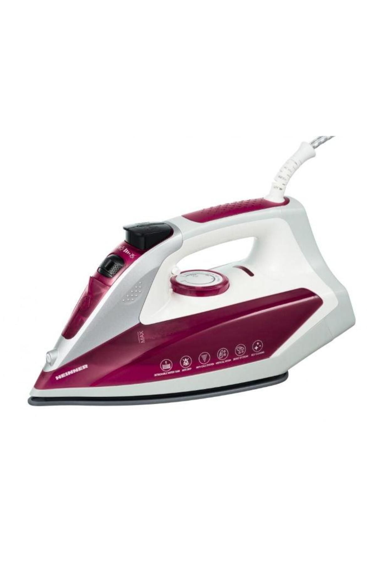 Heinner Fier De Calcat Heinner Velvetsteam , Talpa Cu Invelis Ceramic, 2400w, 190 Ml (mov) - One Size