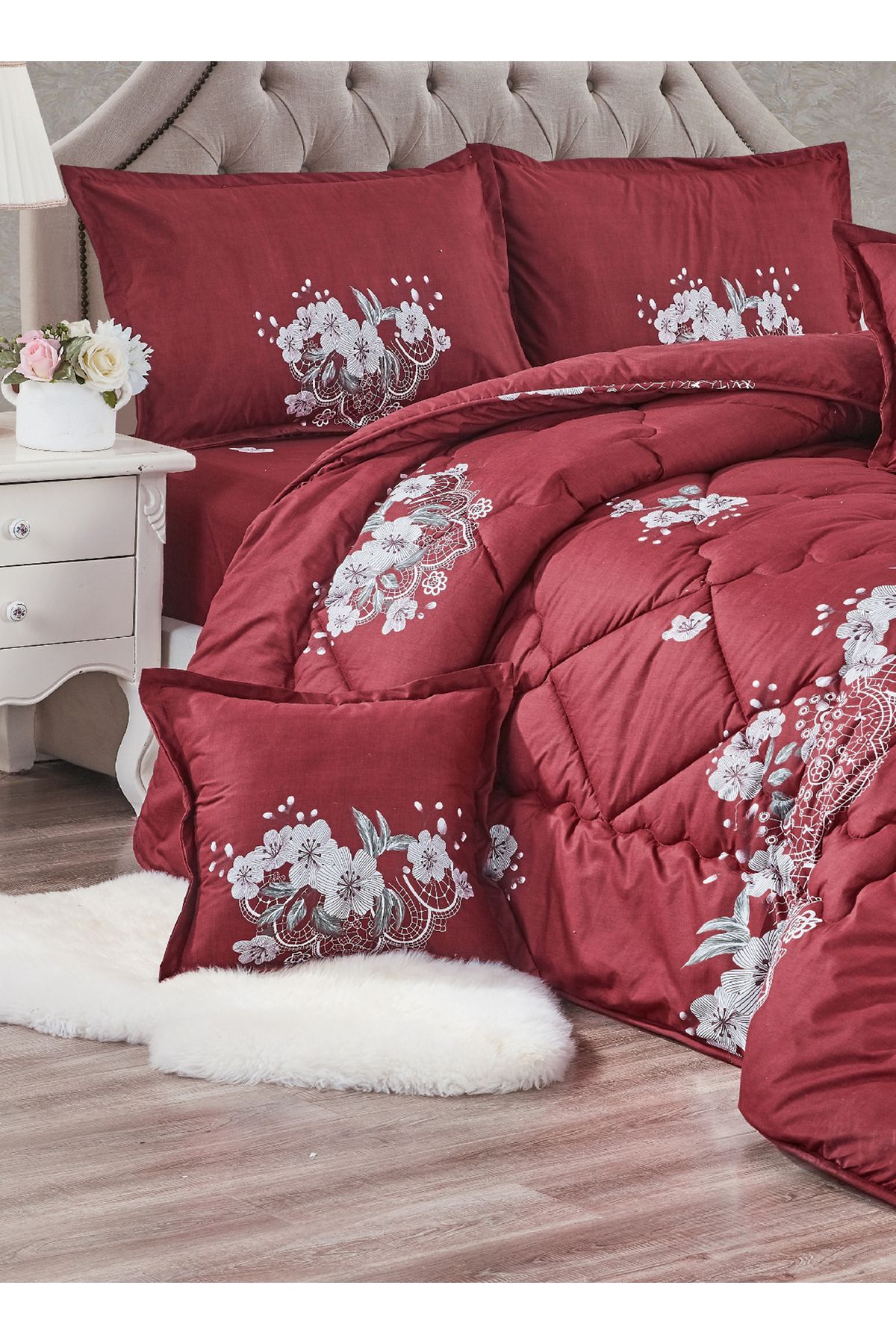 Generic-Comforter Set 4 Piece Single Size Elegant Bedspread Lightweight Comforter Suitable for All Seasons 2