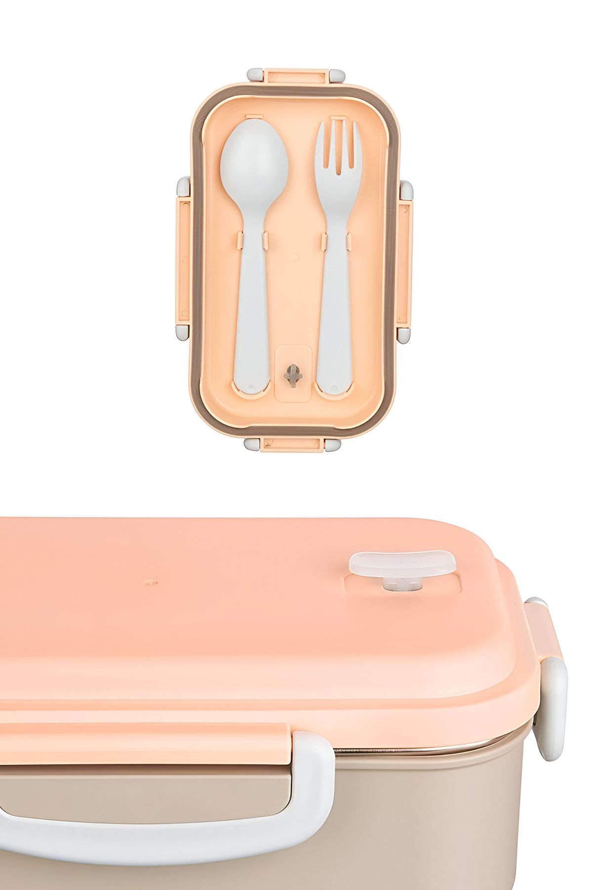 KaktüsKedi-Turquoise Aurora Stainless Steel Leak-Proof Lunch Box Food Transport and Storage Box 6