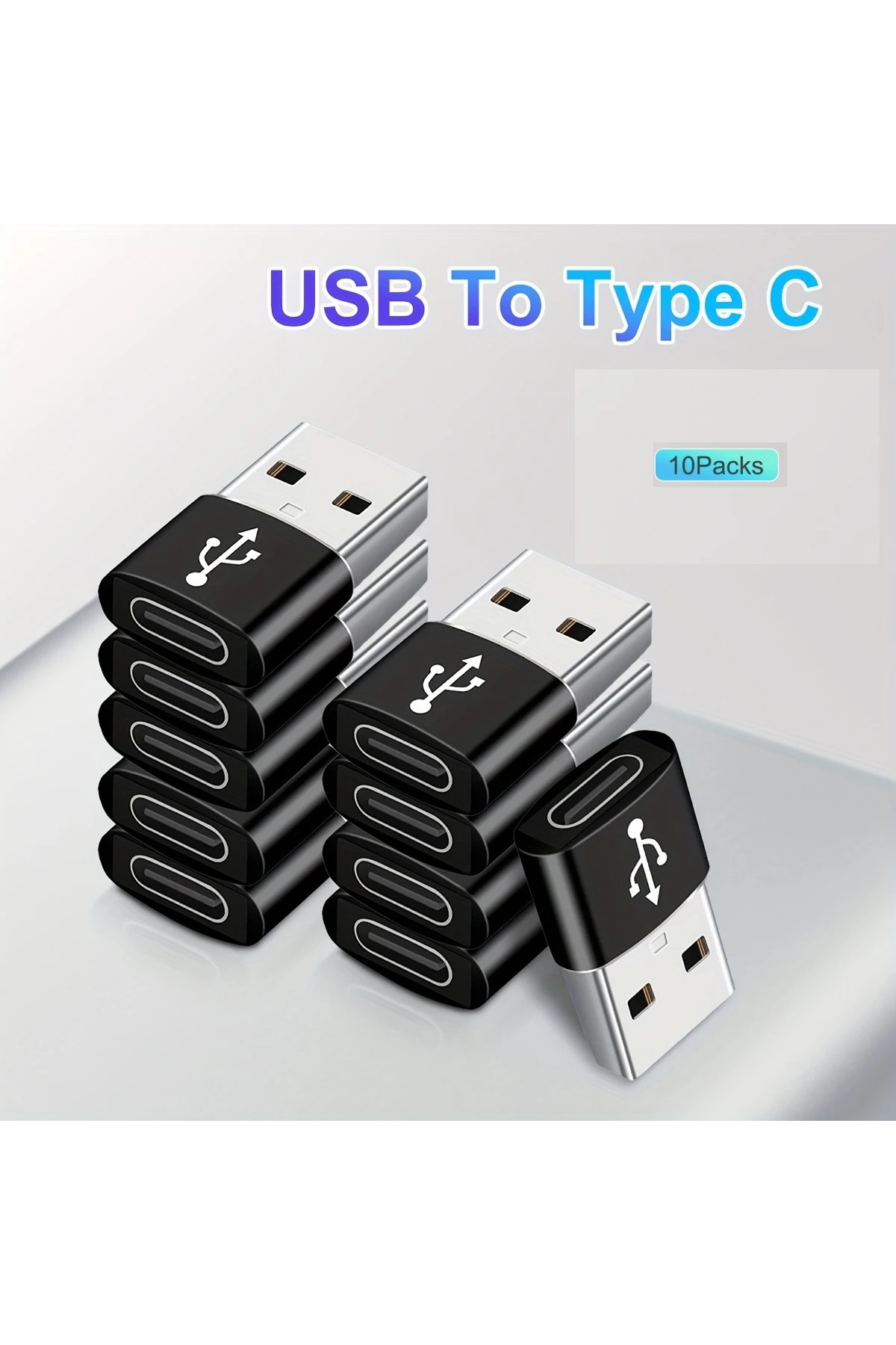 10 Adet Yeni Nesil Başlık Aparatı Apple Android Üniversal Çevirici Type-c To Usb Dönüştürücü Otg