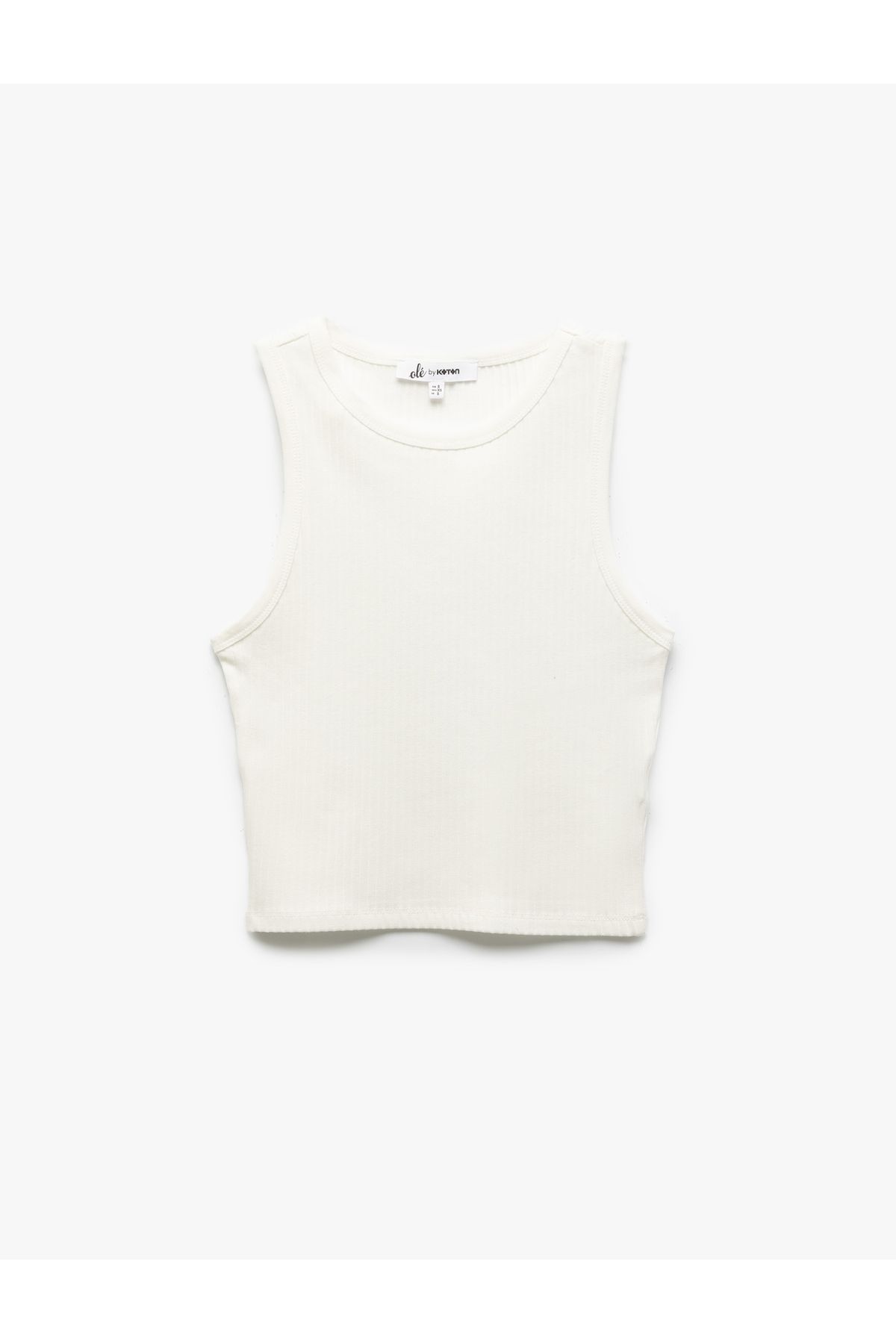 Koton Yeni Sezon Bisiklet Yaka Kolsuz Pamuklu Slim Fit Kadın Atlet