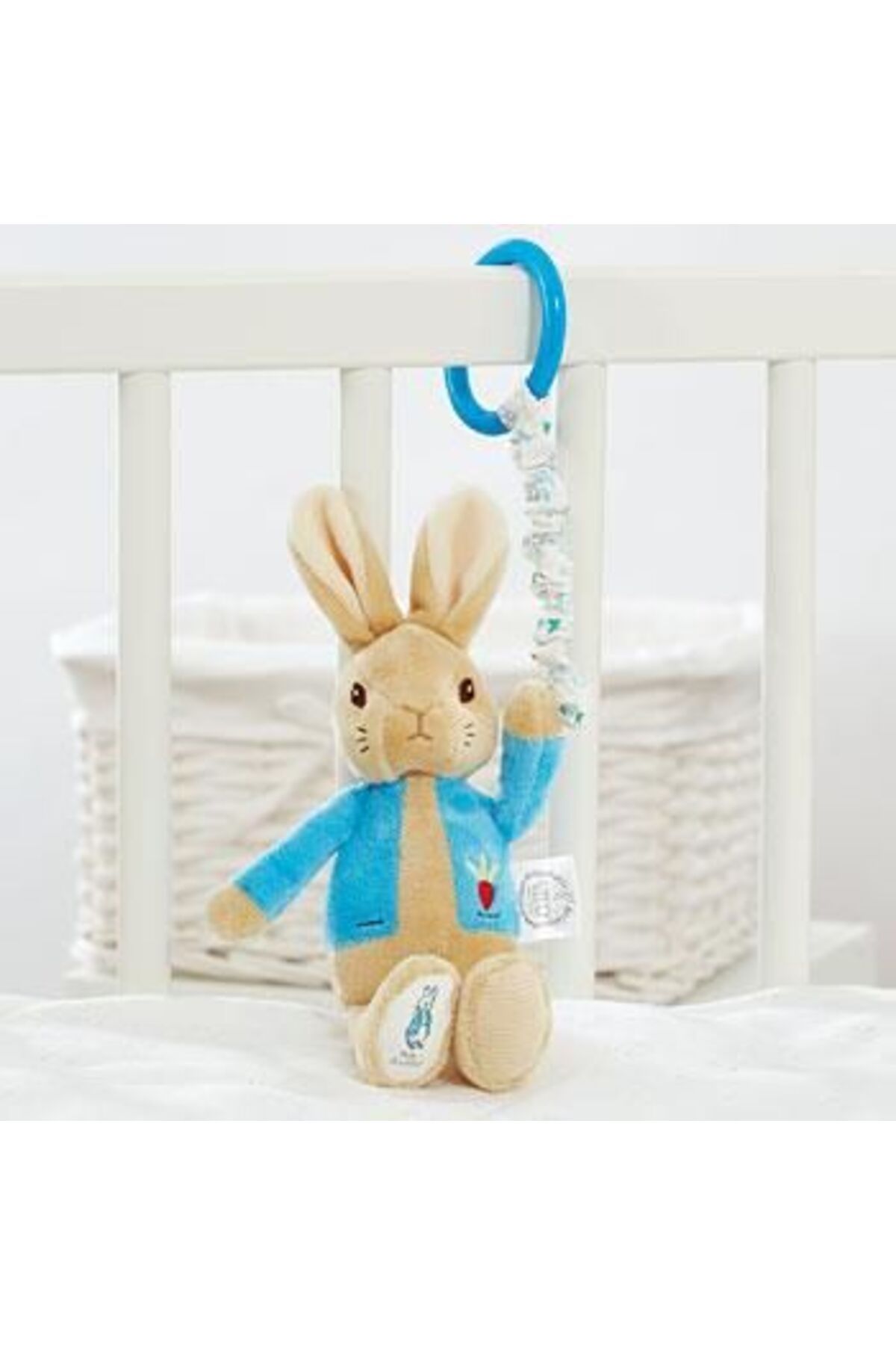 Rainbow-Peter Rabbit | Plush attachable toy with vibrations, 22 cm 2