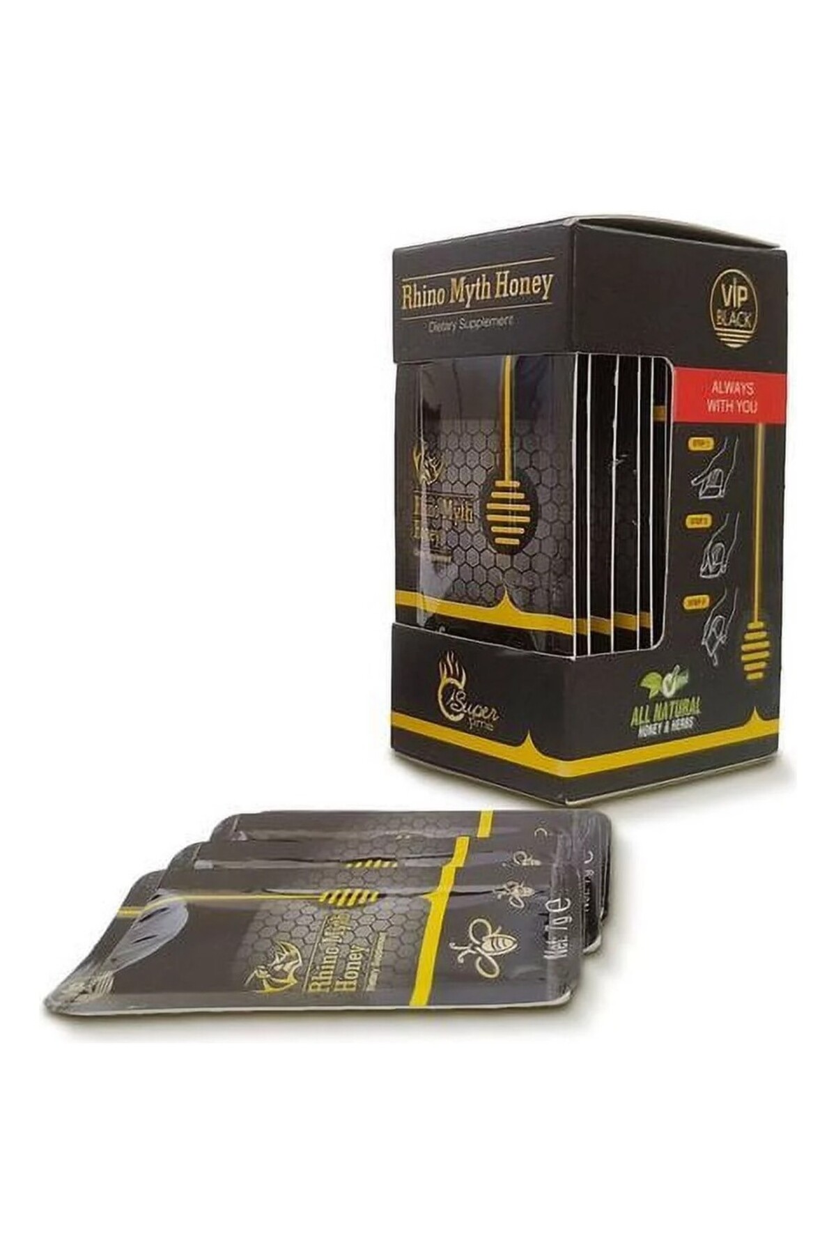 Vip Gold 2'li Rhıno Myth Honey Vıp Black - Fiyatı, Yorumları