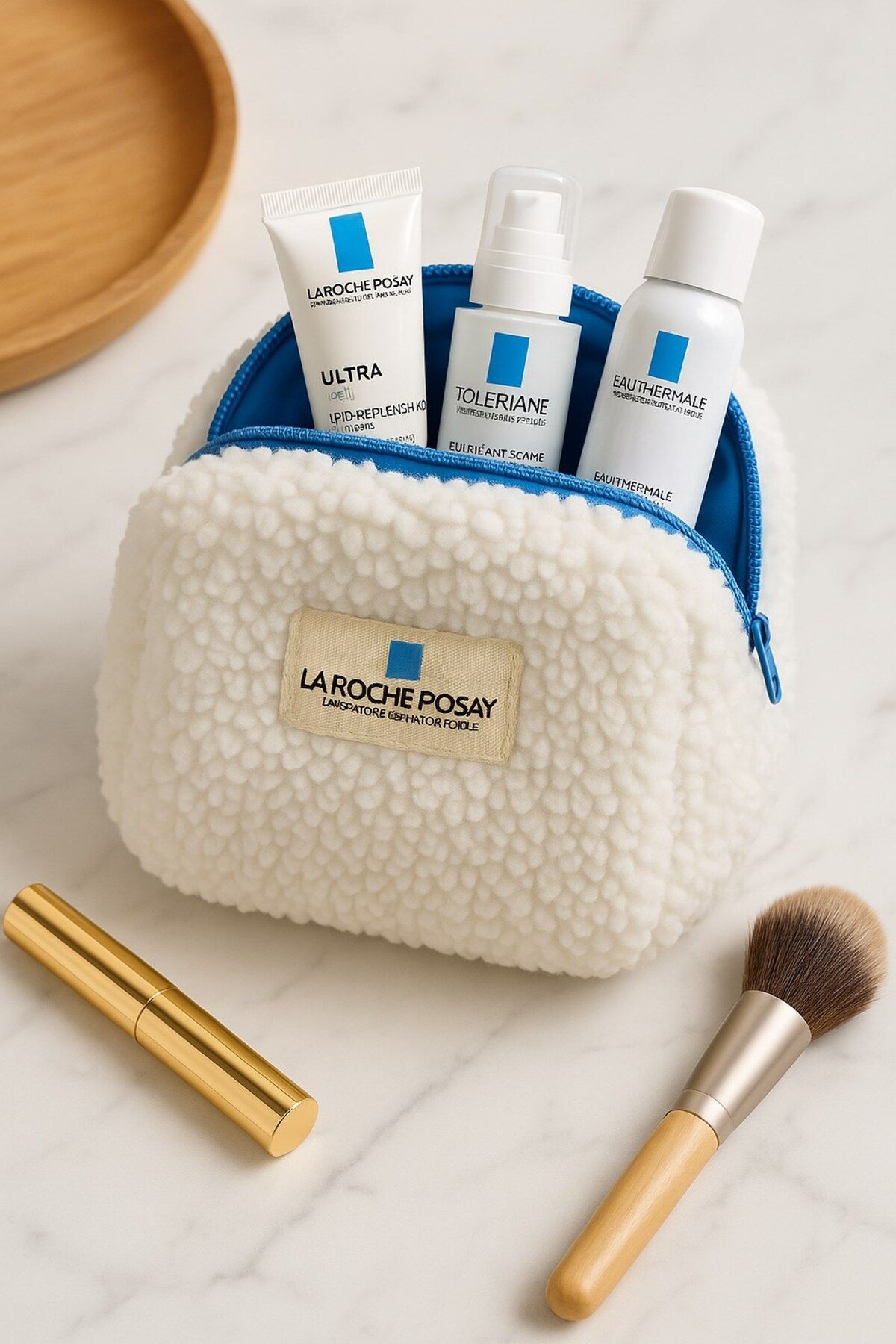 کیف لوازم آرایش LA ROCHE POSAY فیروزه ای La Roche Posay