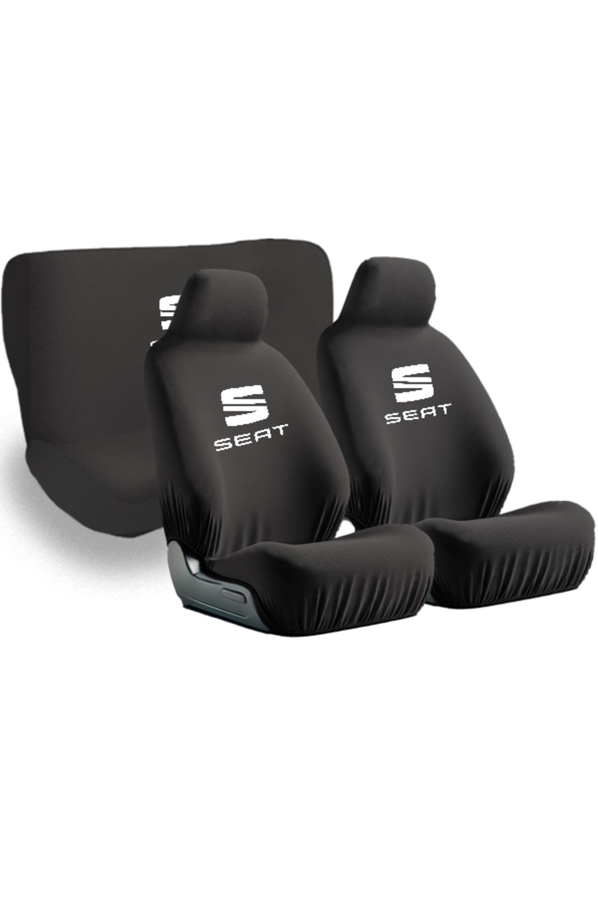 Mirsepet Seat Ateca ile uyumlu oto koltuk kılıfı konforlu penye kumaşıyla yaz kış rahat kullanım sunar Siyah