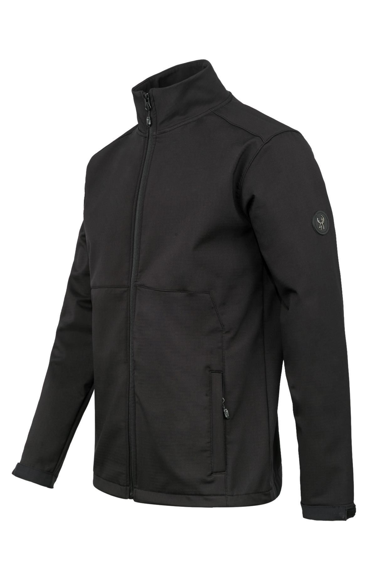 2AS-Jachetă în carouri Softshell pentru bărbați Samuel, neagră 2