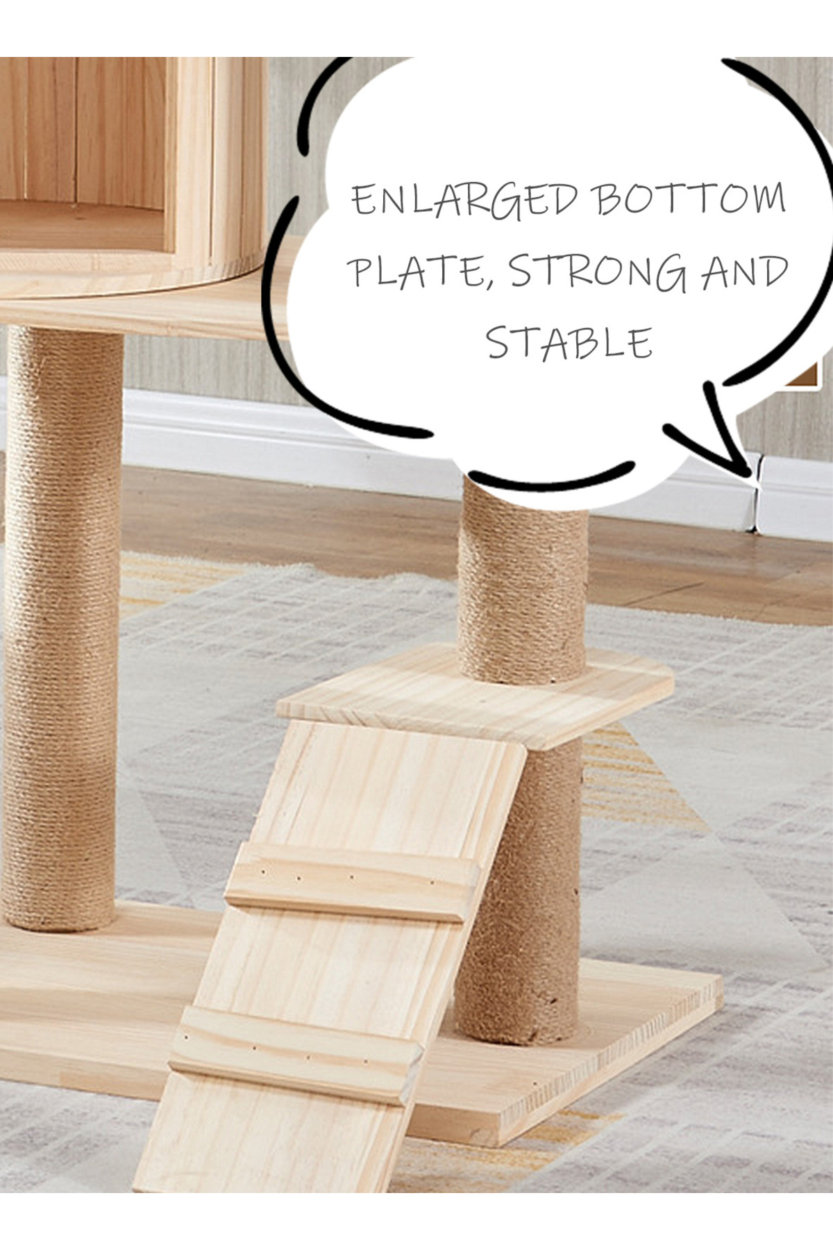 KidLe-Cat Tree Cat Villa Cat Nest Cat Climbing Frame Cat House 3