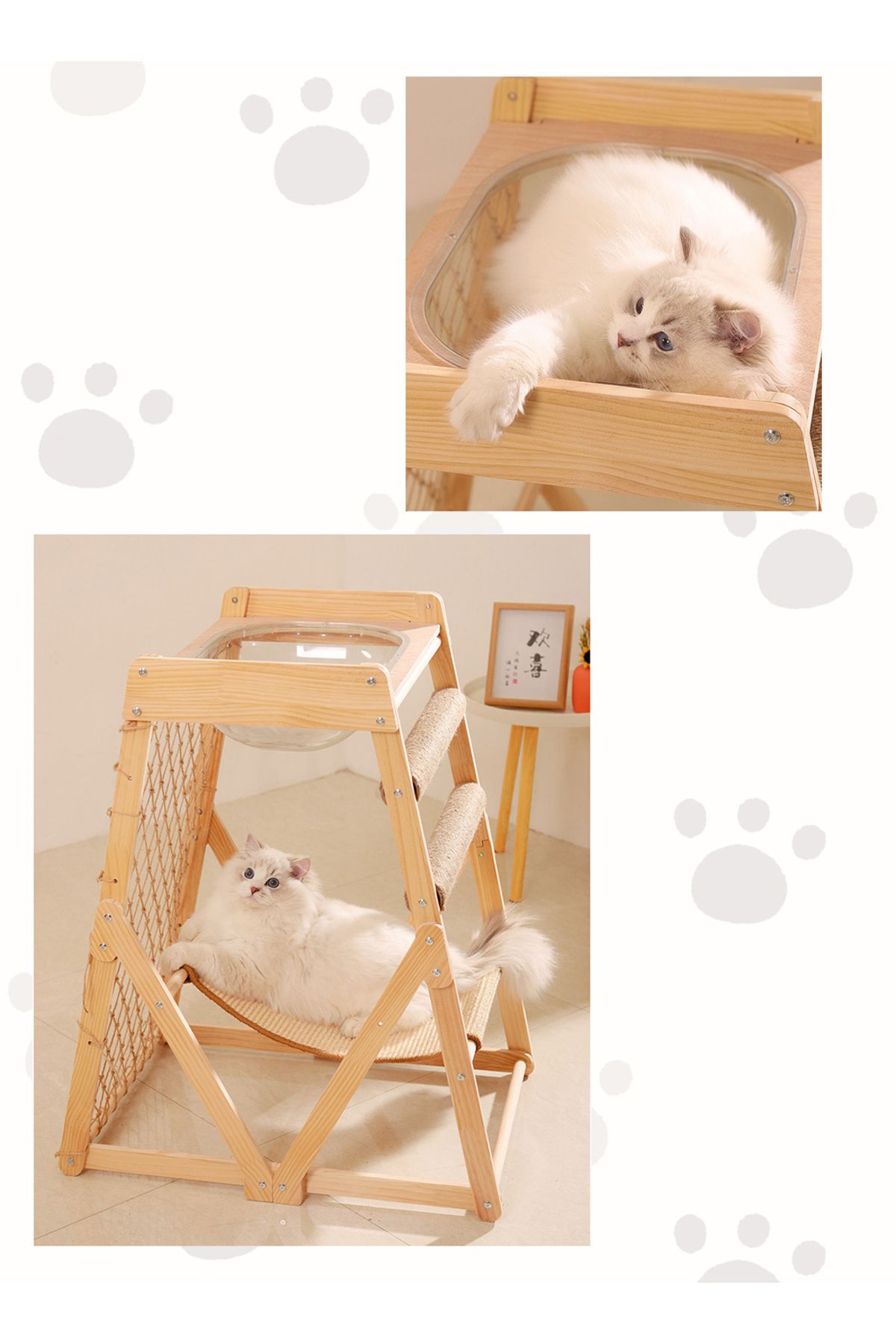 KidLe-Cat Climbing Frame Cat Jumping Platform Cat Rack Multi-Cat 3