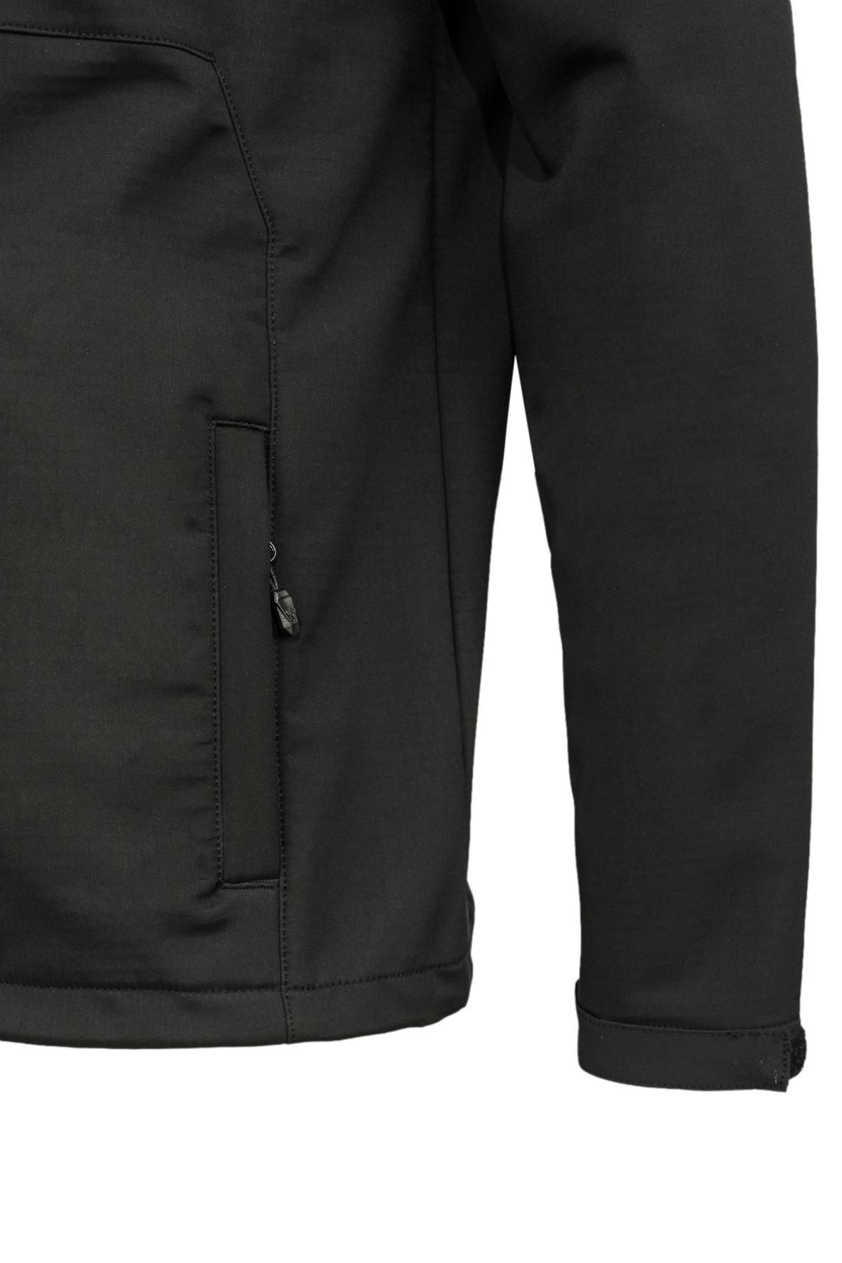 2AS-Jachetă în carouri Softshell pentru bărbați Samuel, neagră 4