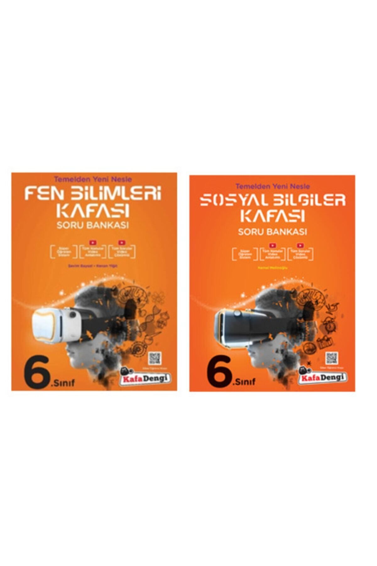 Kırtasiye seti ve Kafadengi Yayınları 6. Sınıf Fen + Sosyal Kafası Soru Bankası Kırtasiye seti ve Kafadengi Yayınları 6. Sınıf Fen + Sosyal Kafası Soru Bankası