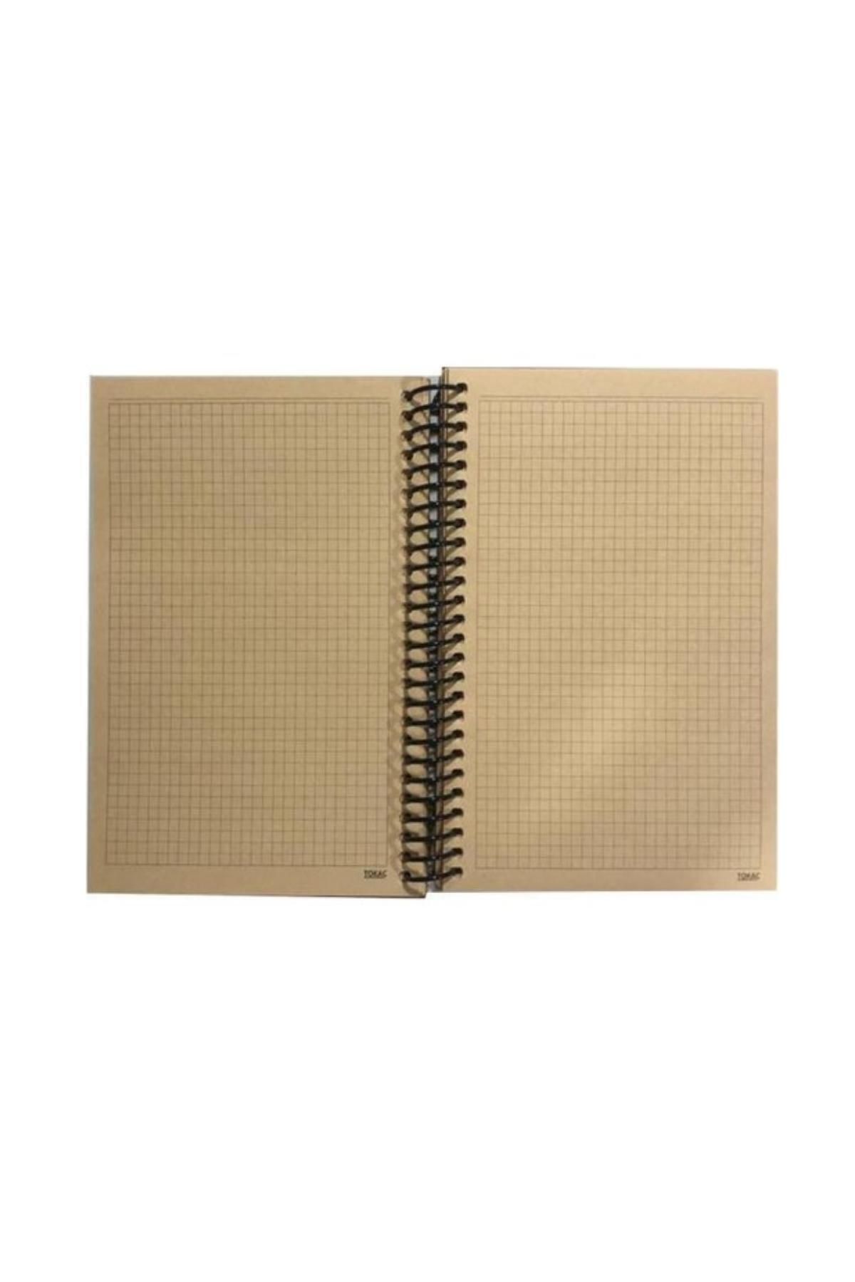 Kırtasiye seti ve Tokaç 16X23 Kraft Kapak Sipiralli Defter 100 Yaprak Kareli Tok-2970 Kırtasiye seti ve Tokaç 16X23 Kraft Kapak Sipiralli Defter 100 Yaprak Kareli Tok-2970