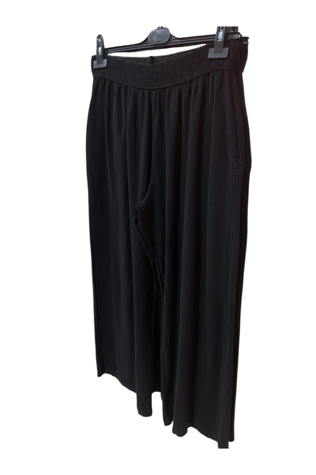 GÜLDEN KATRAN-Italian Linen Trousers with Elastic Waist 2