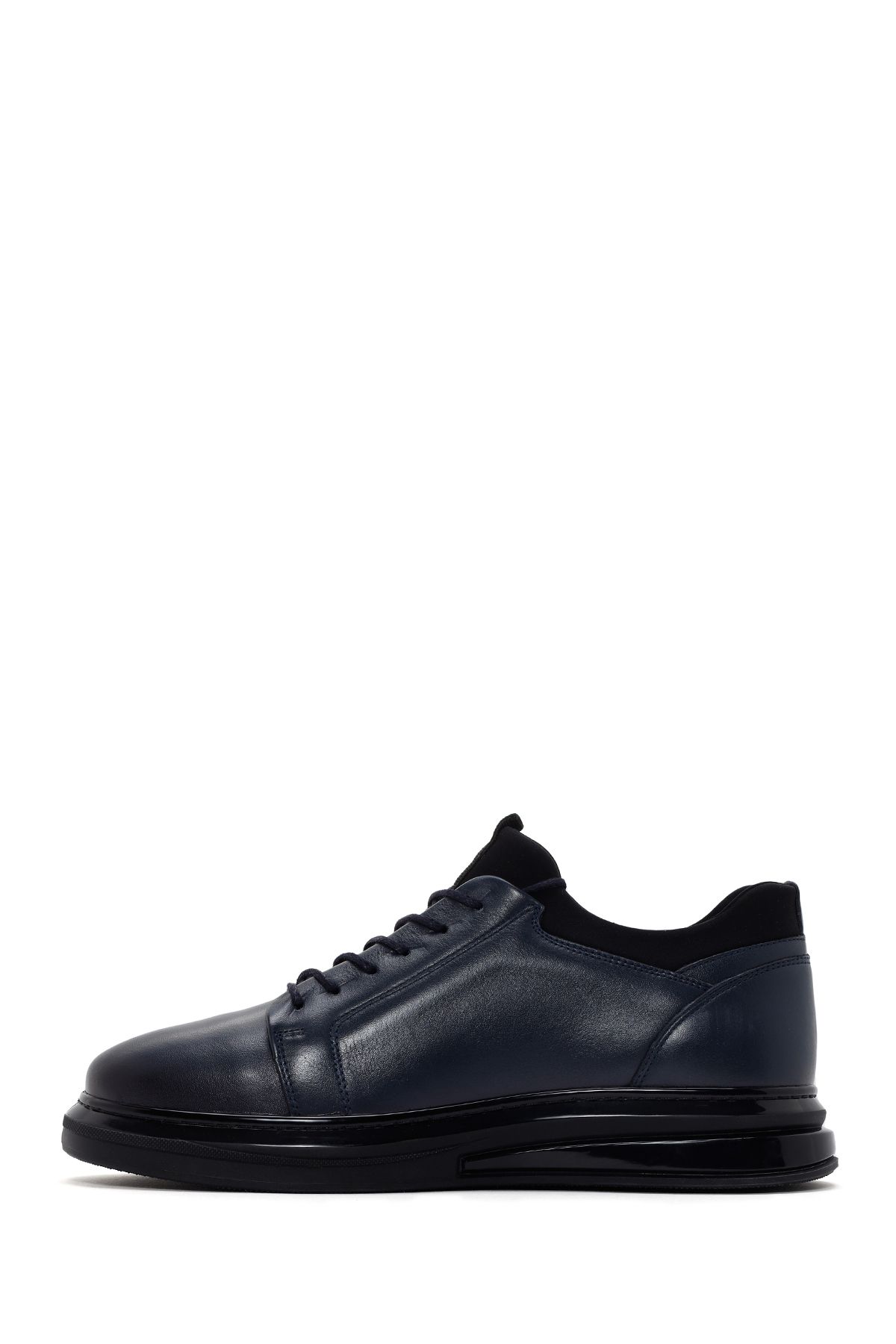 Derimod-Adidași din piele cu șireturi, albastru bleumarin, cu talpă groasă, 25SFD 674518 2